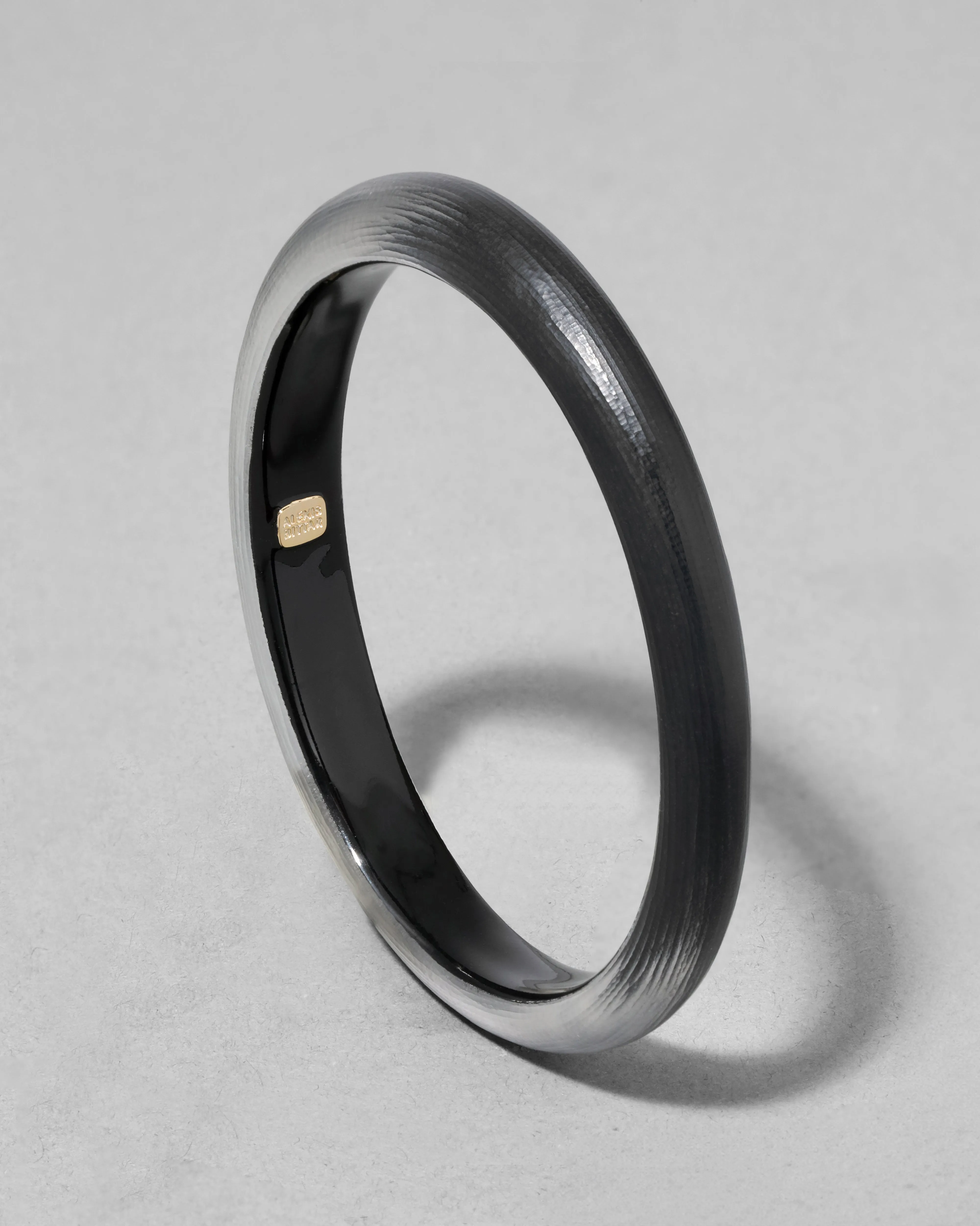 Lucite Skinny Bangle Bracelet- Black sold by Alexis Bittar product image thumbnail 3