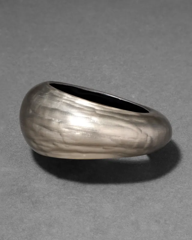Puffy Lucite Tapered Bangle Bracelet- Warm Grey sold by Alexis Bittar