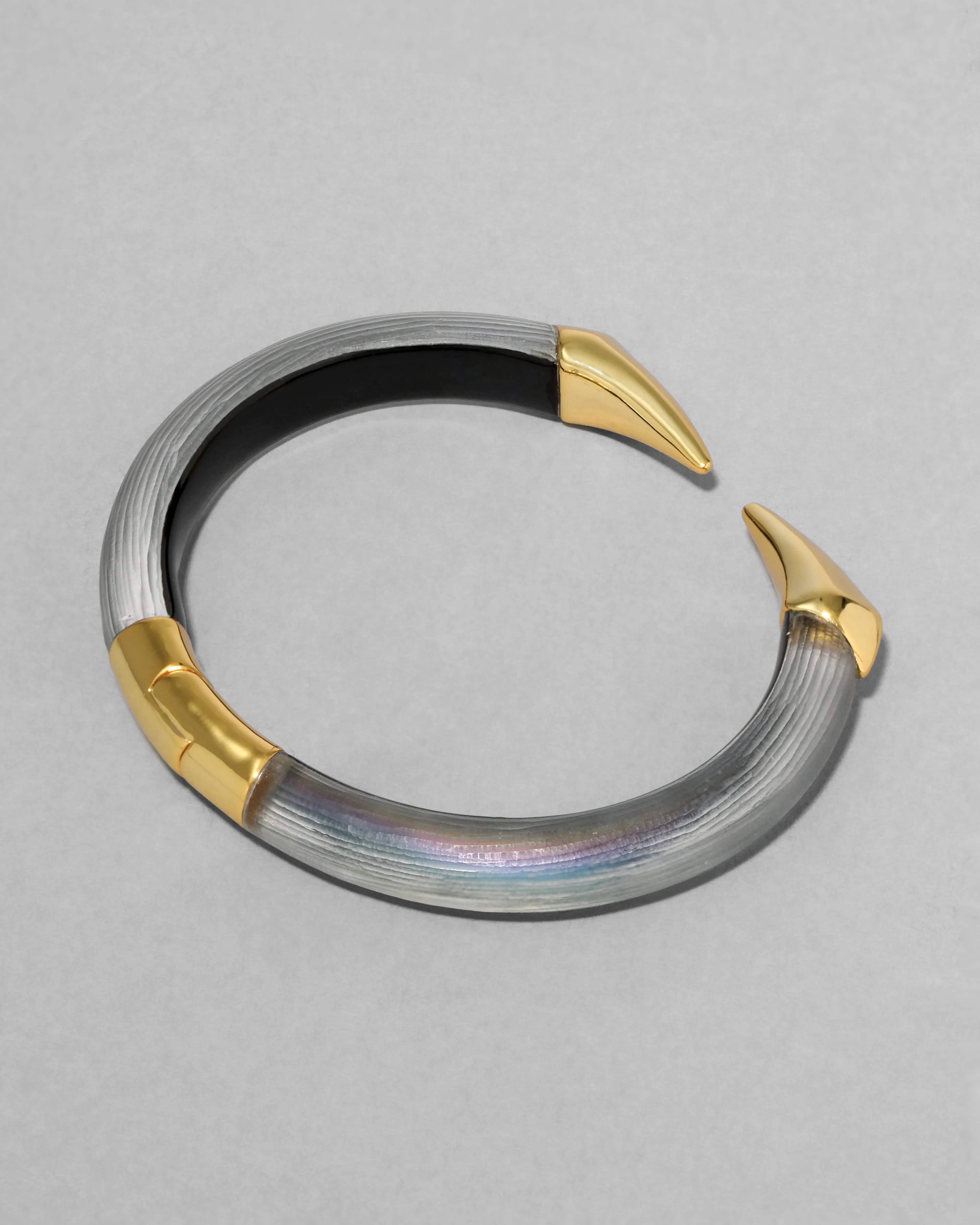 Mirrored Pyramid Brake Hinge Bracelet- Black Beetle sold by Alexis Bittar product image thumbnail 4