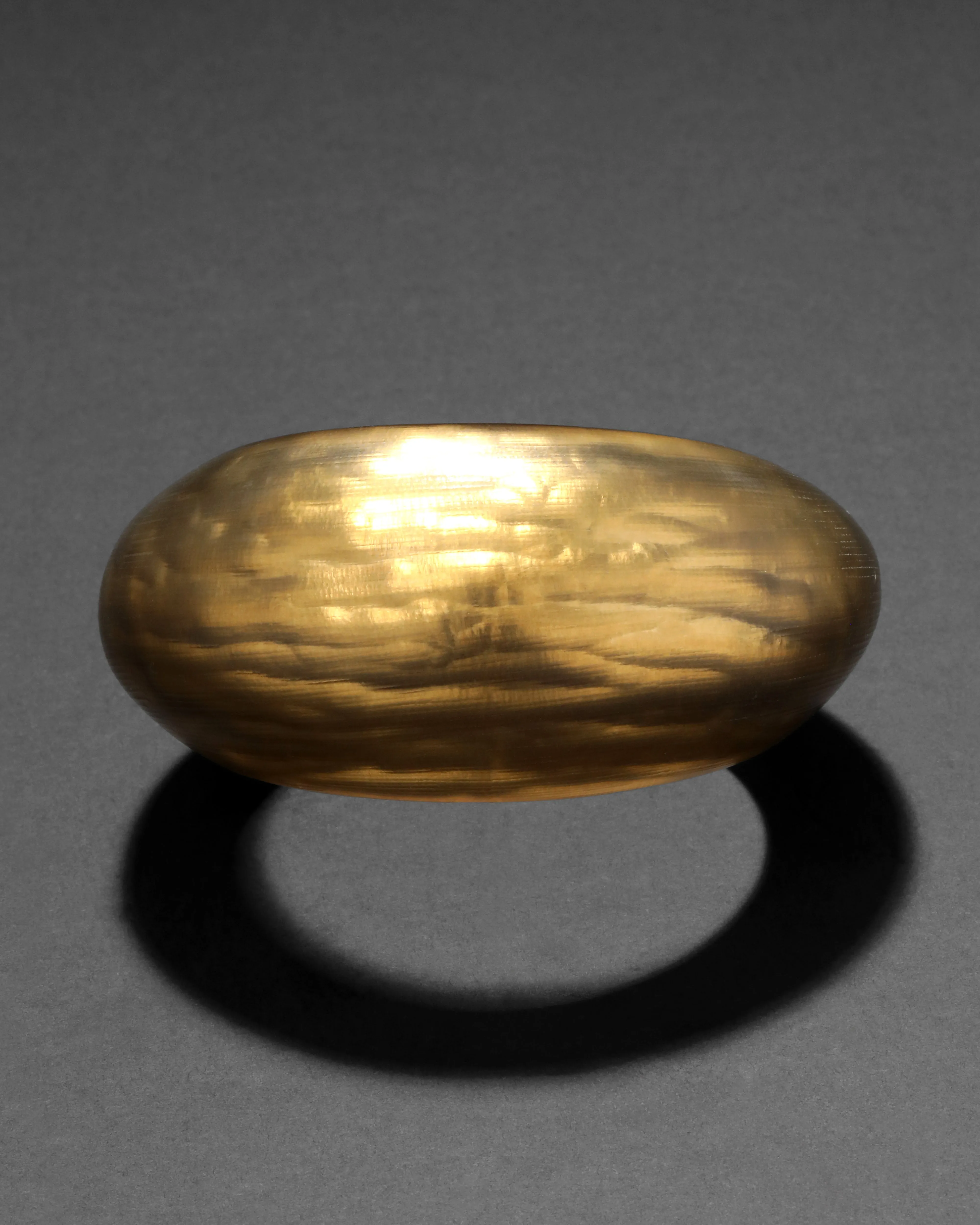 Puffy Lucite Tapered Bangle Bracelet- Burnt Gold sold by Alexis Bittar product image thumbnail 3