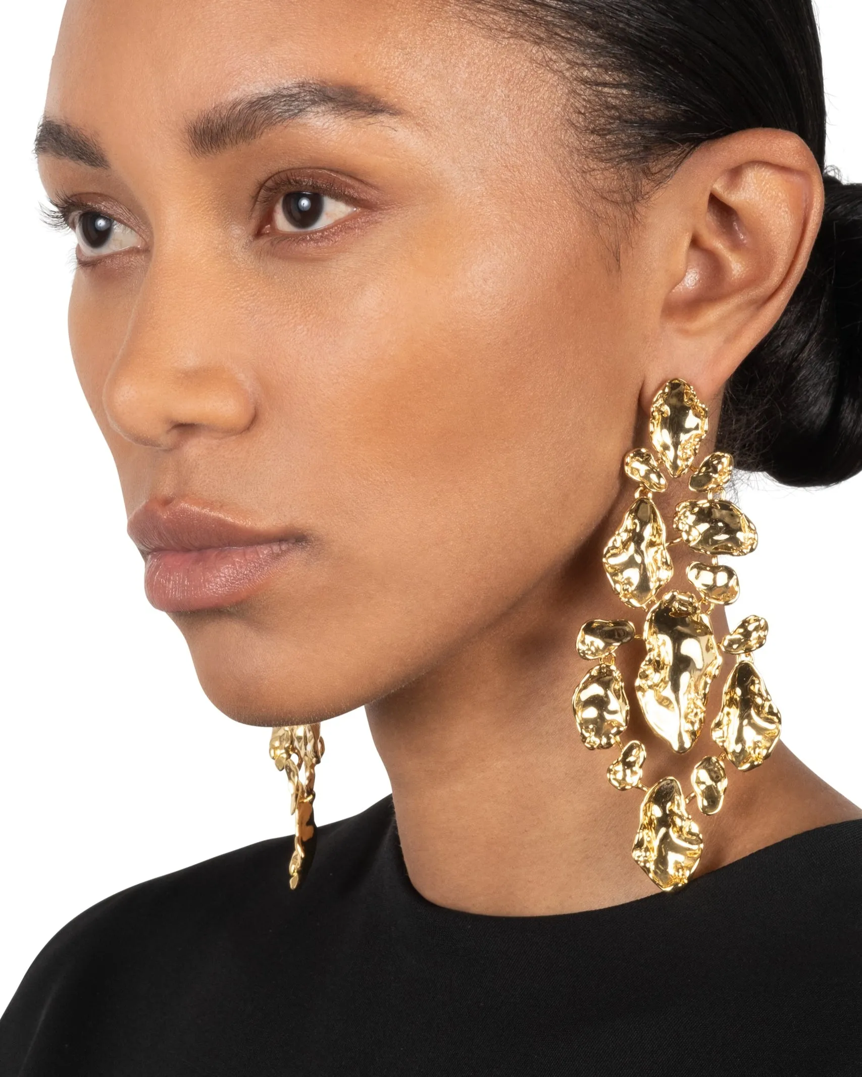 Brut Gold Large Mosaic Earring sold by Alexis Bittar product image thumbnail 3