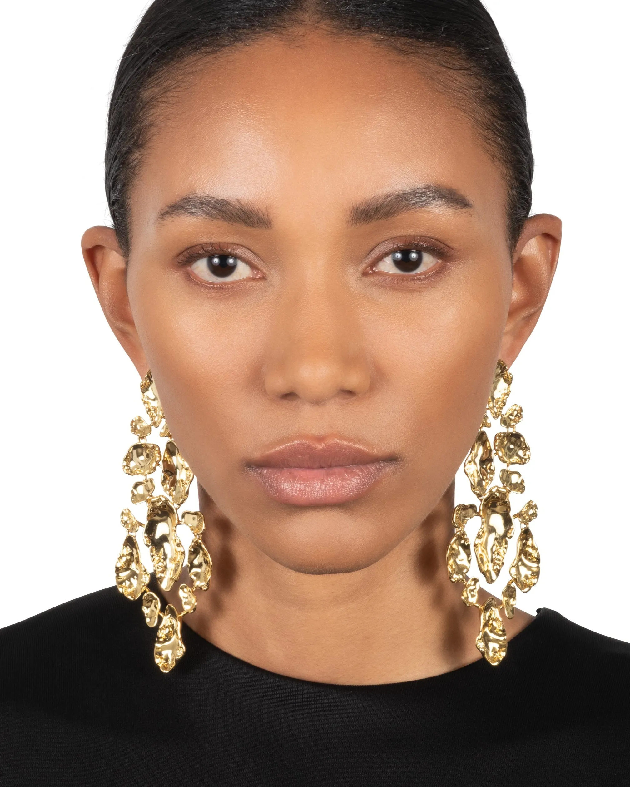 Brut Gold Large Mosaic Earring sold by Alexis Bittar product image thumbnail 2