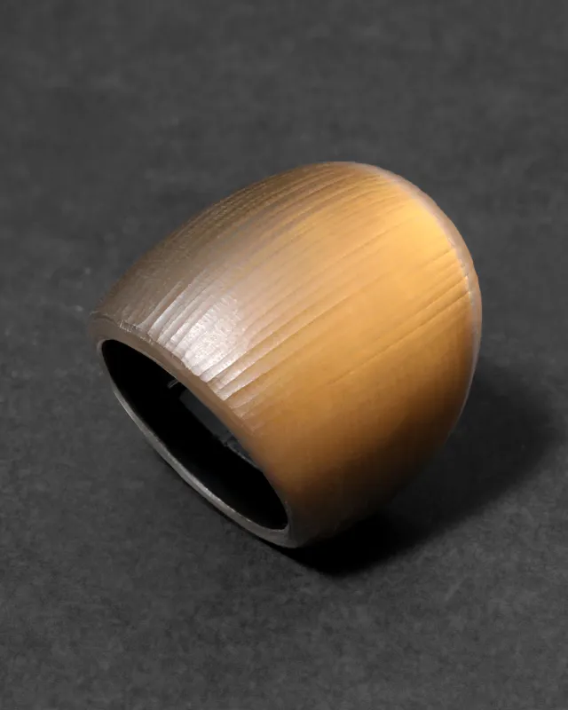 Lucite Block Ring- Burnt Gold sold by Alexis Bittar