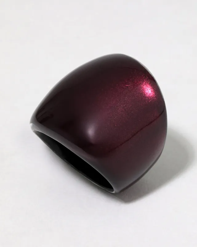 Lucite Block Ring- Black Cherry sold by Alexis Bittar