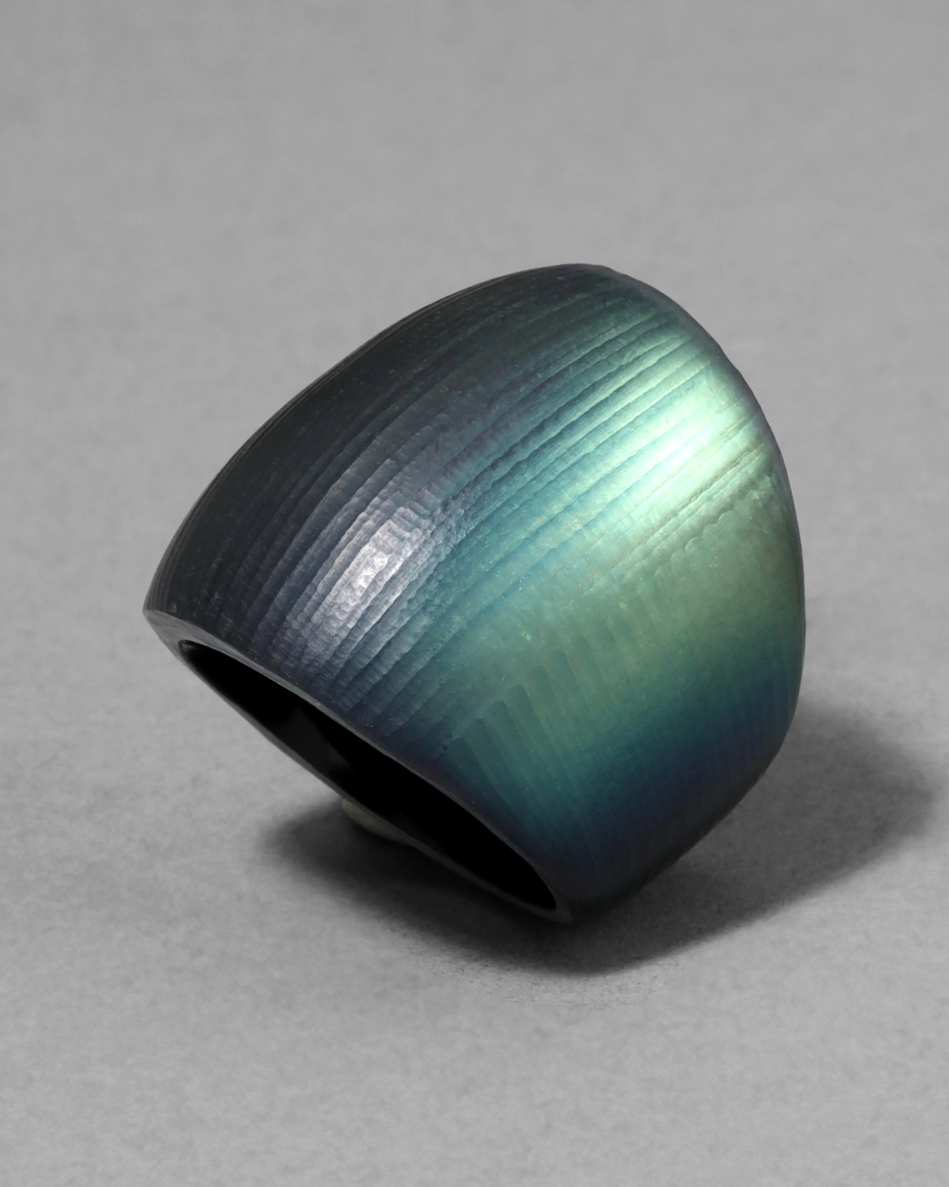 Lucite Block Ring- Black Beetle sold by Alexis Bittar
