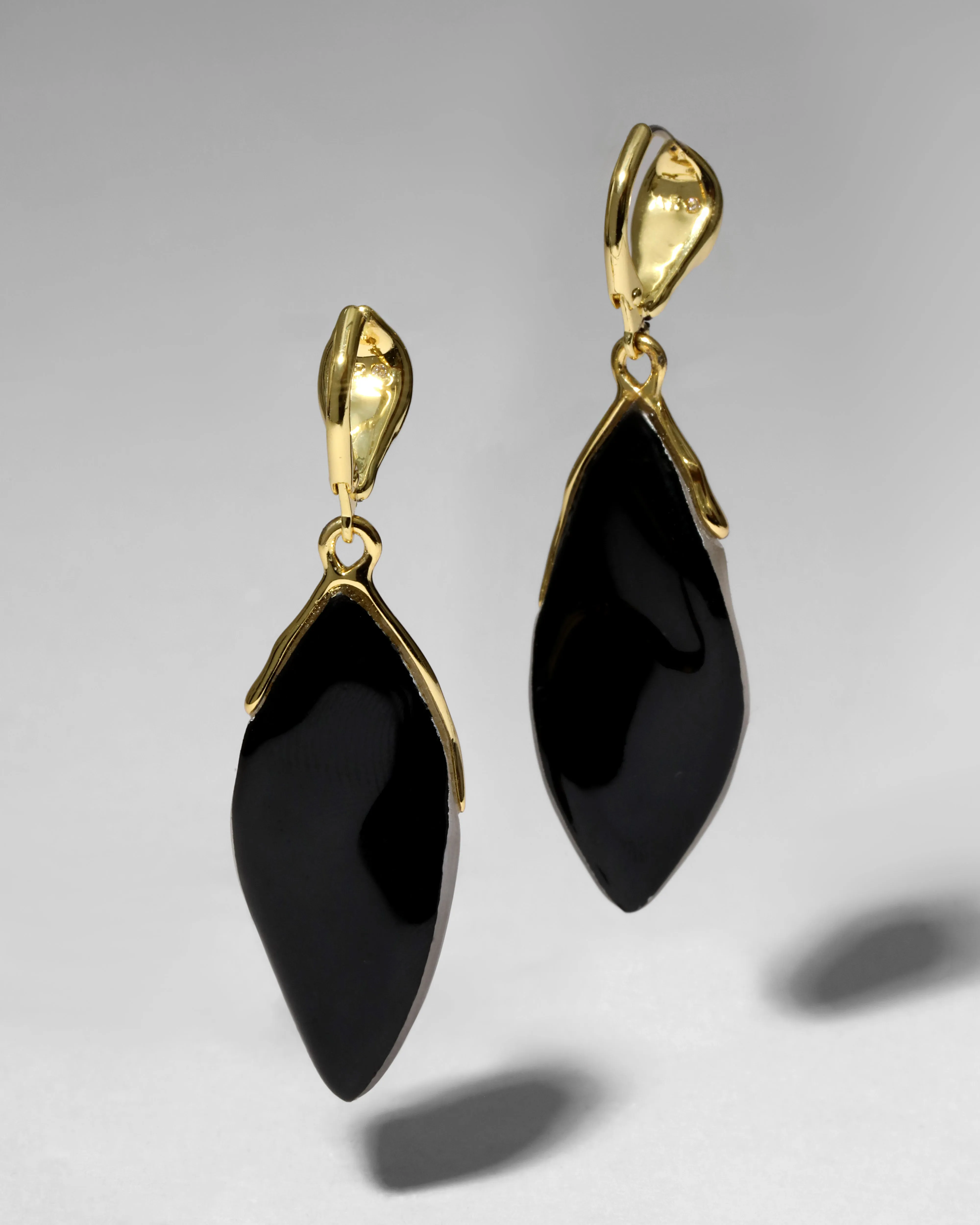 Lucite Petal Leverback Earring- Warm Grey sold by Alexis Bittar product image thumbnail 3