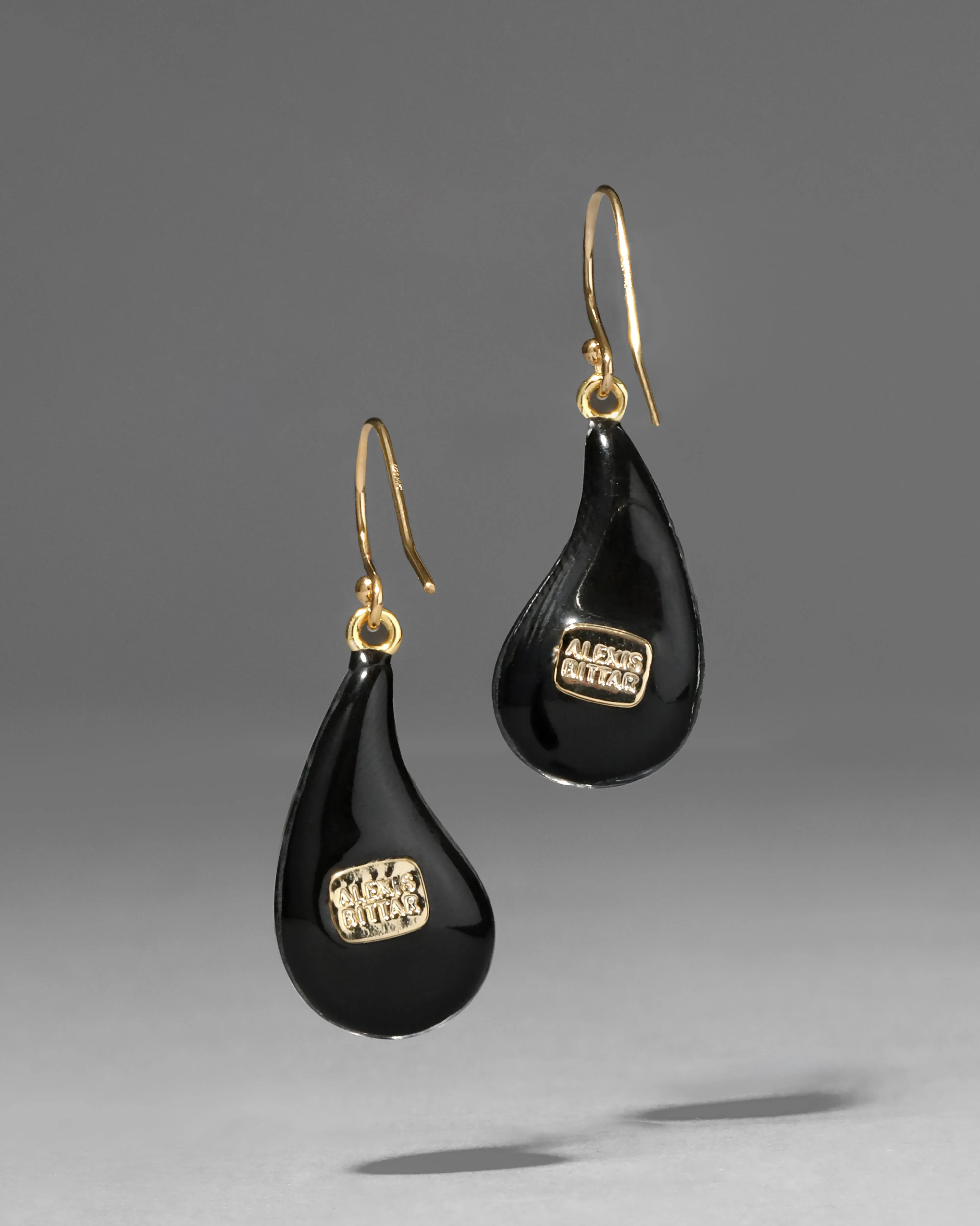 Lucite Dewdrop Earring- Onyx sold by Alexis Bittar product image thumbnail 3