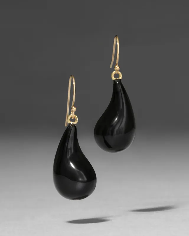 Lucite Dewdrop Earring- Onyx sold by Alexis Bittar