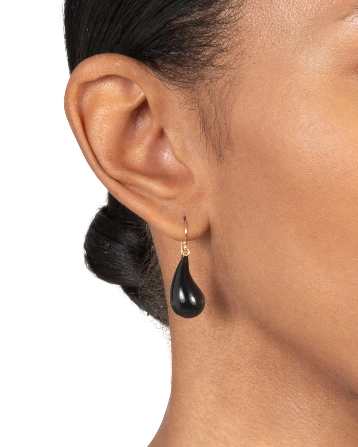 Lucite Dewdrop Earring- Onyx sold by Alexis Bittar product image thumbnail 2