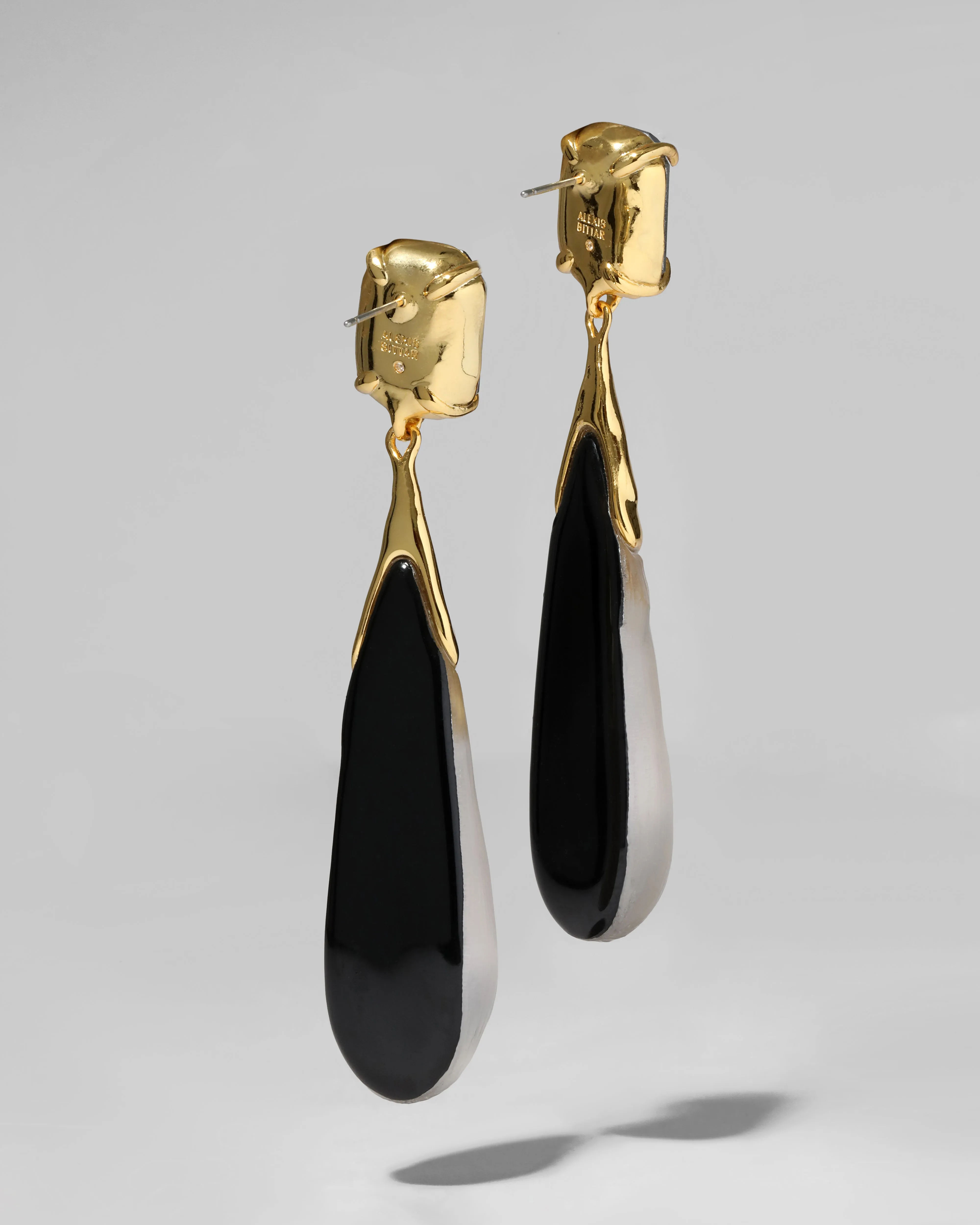 Bonbon Crystal Large Teardrop Earring- Warm Grey sold by Alexis Bittar product image thumbnail 4