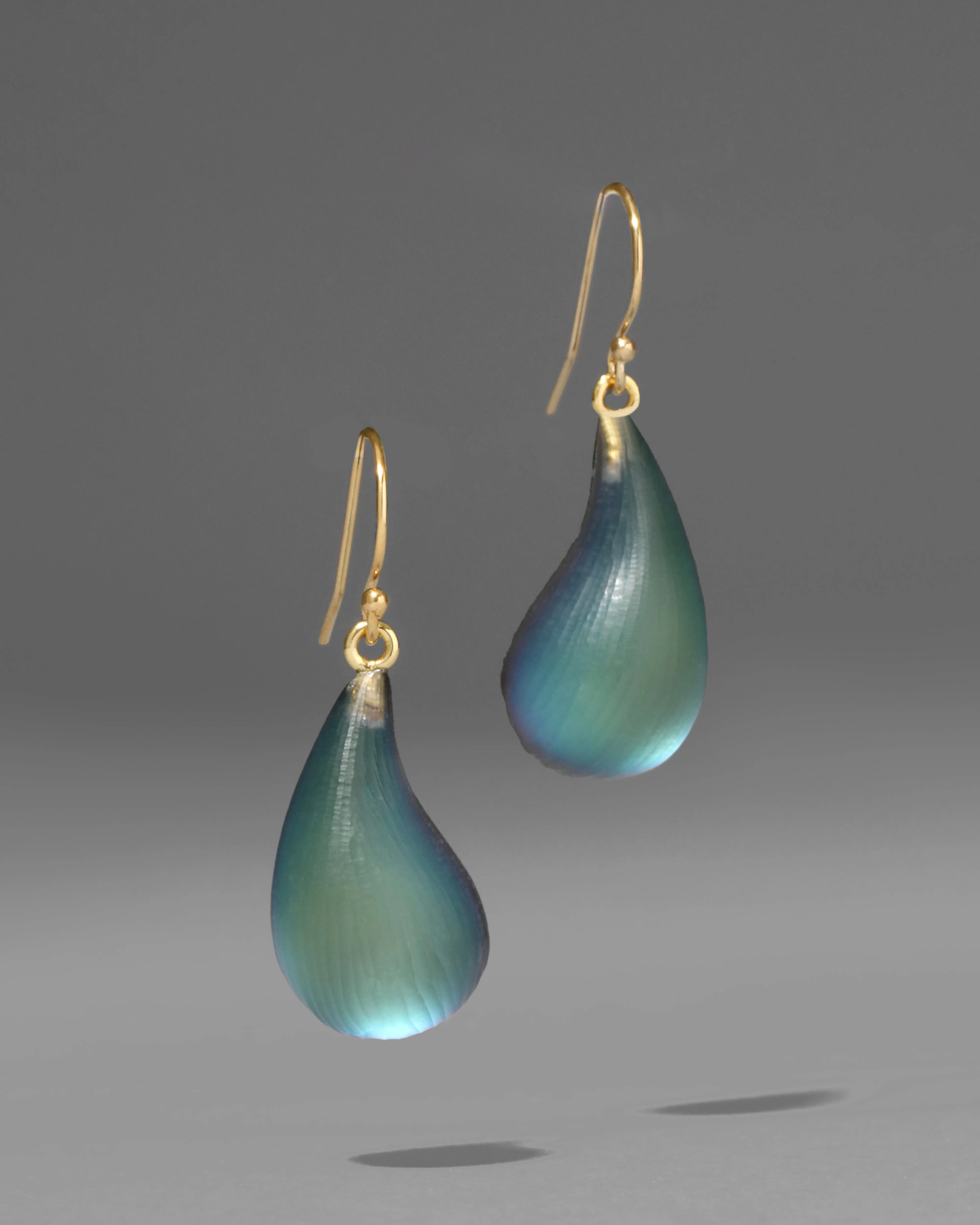 Lucite Dewdrop Earring- Black Beetle sold by Alexis Bittar