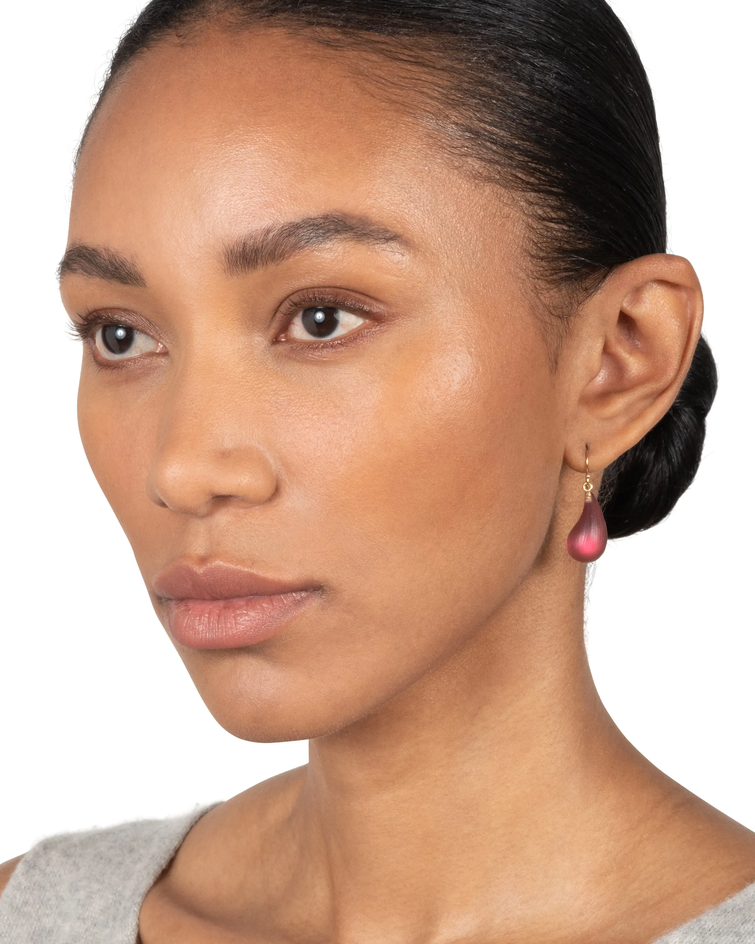 Lucite Dewdrop Earring- Merlot sold by Alexis Bittar product image thumbnail 5