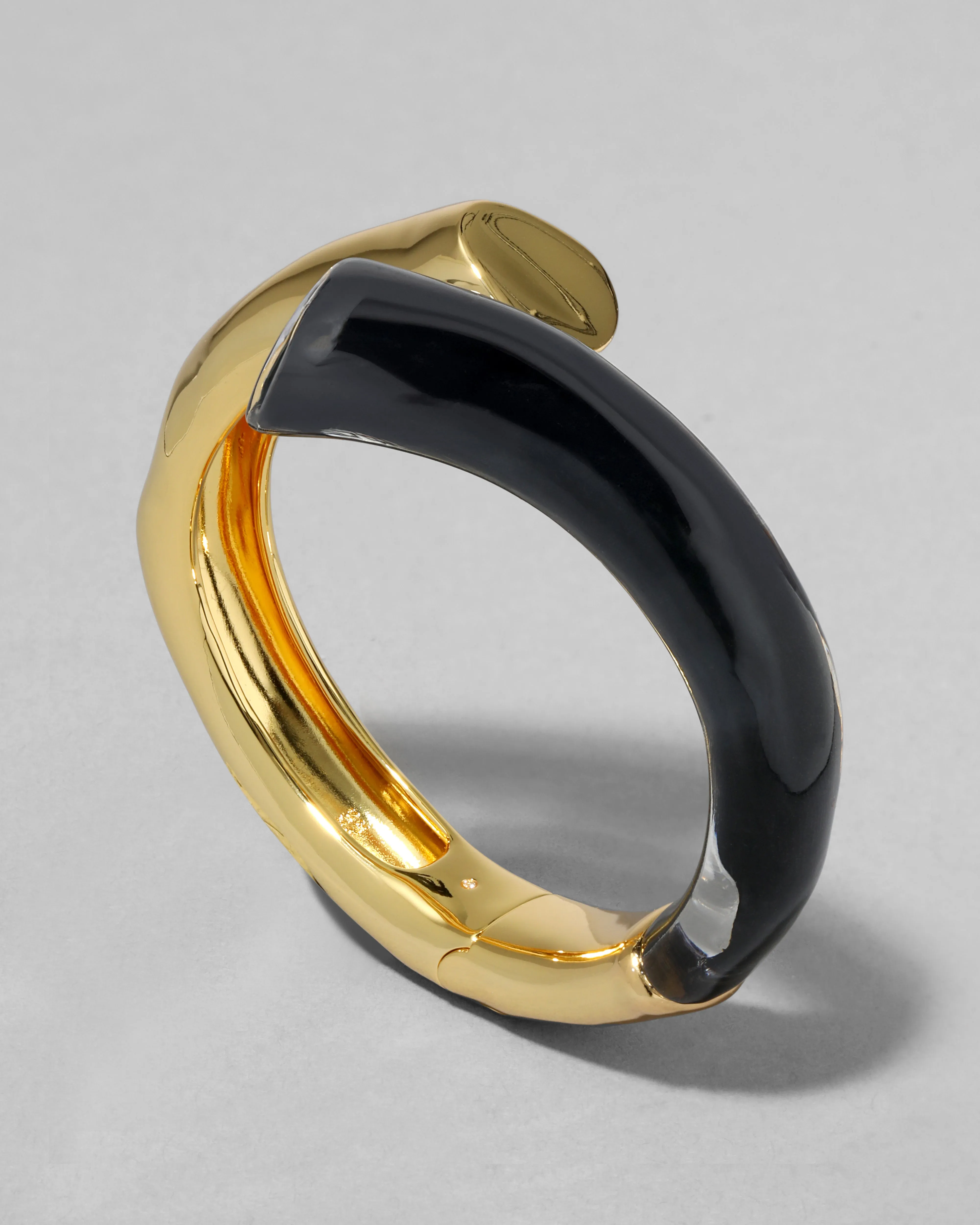 Lucite Bypass Hinge Bracelet- Onyx sold by Alexis Bittar product image thumbnail 4