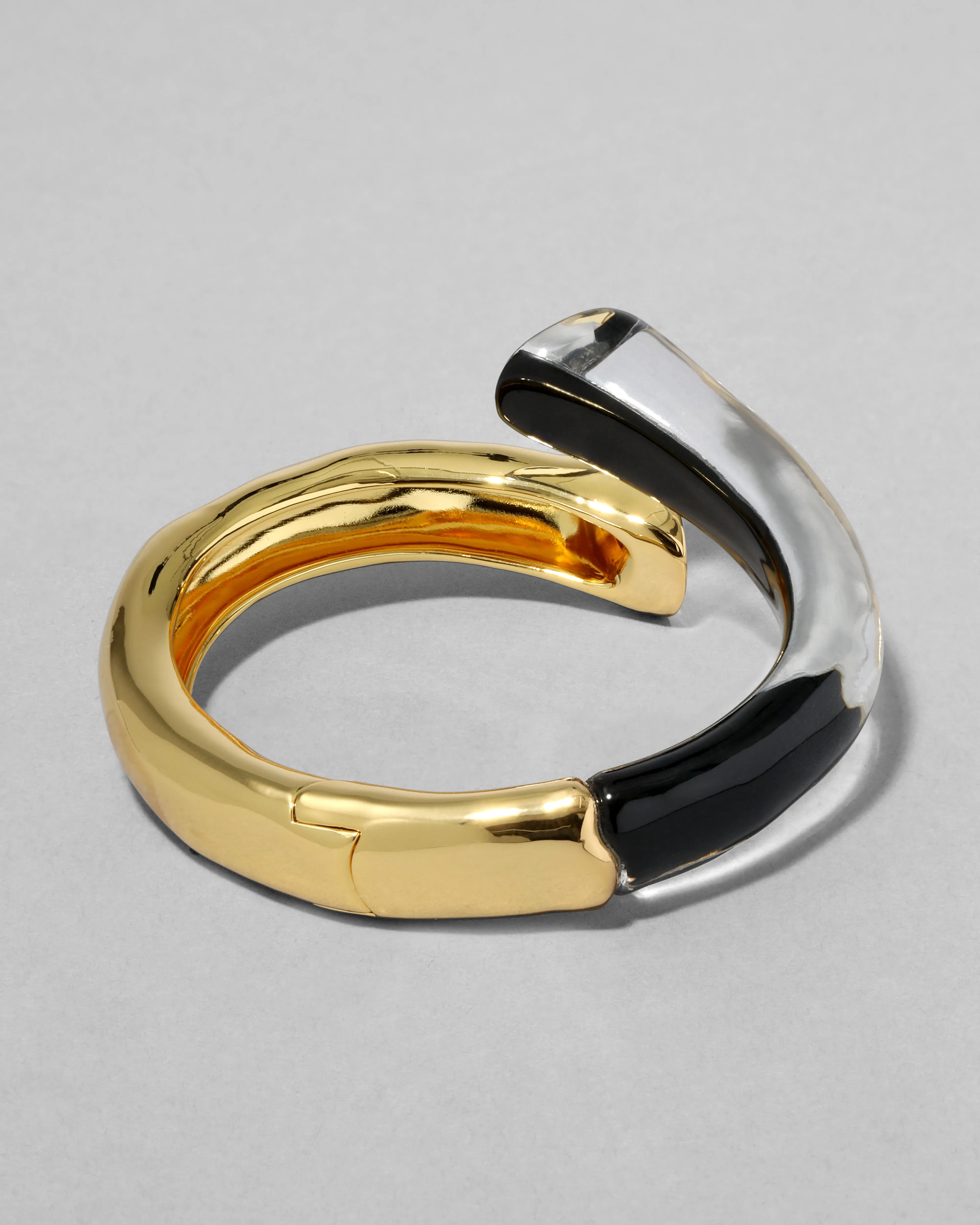 Lucite Bypass Hinge Bracelet- Onyx sold by Alexis Bittar product image thumbnail 5