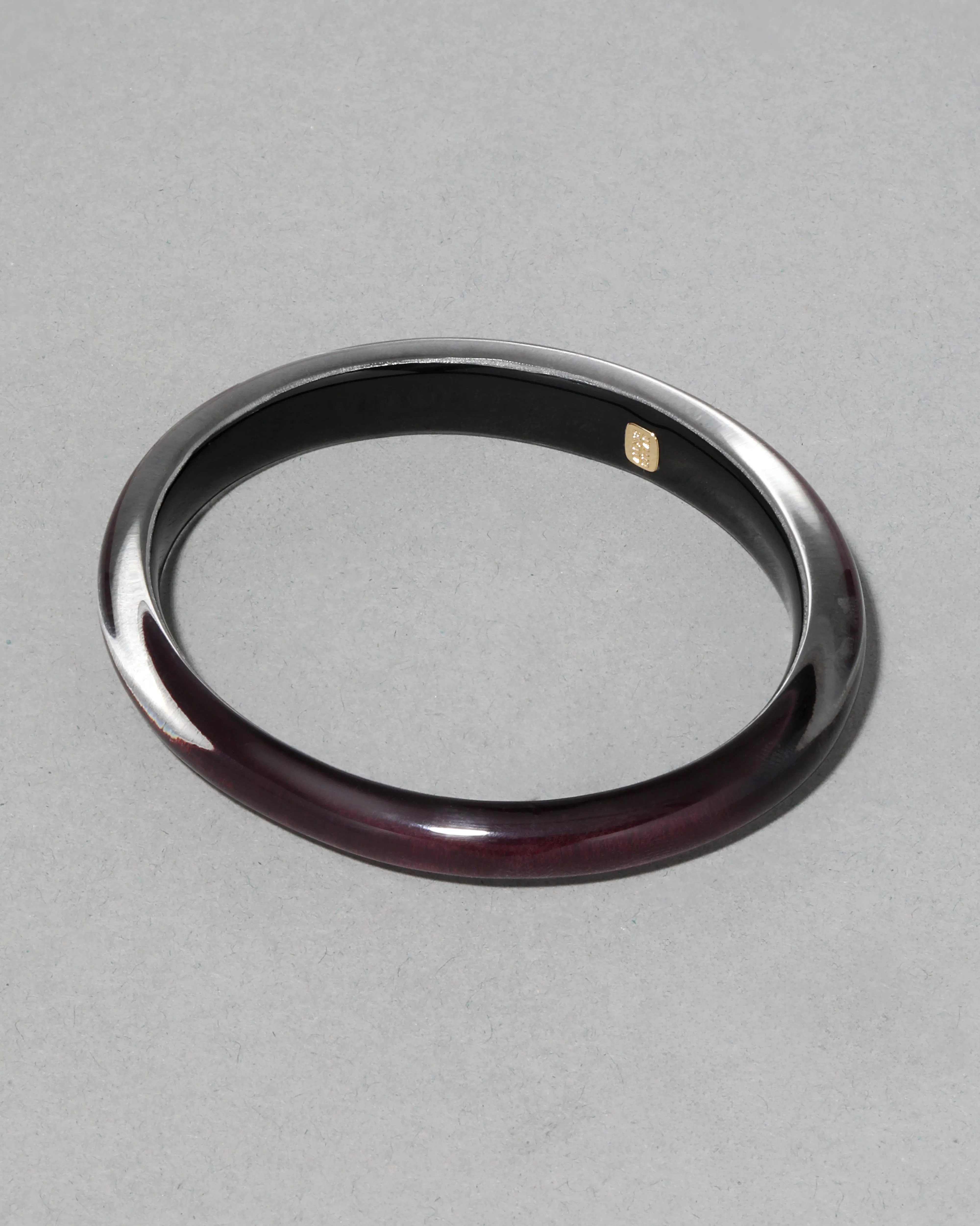 Lucite Skinny Bangle Bracelet- Black Cherry sold by Alexis Bittar product image thumbnail 4