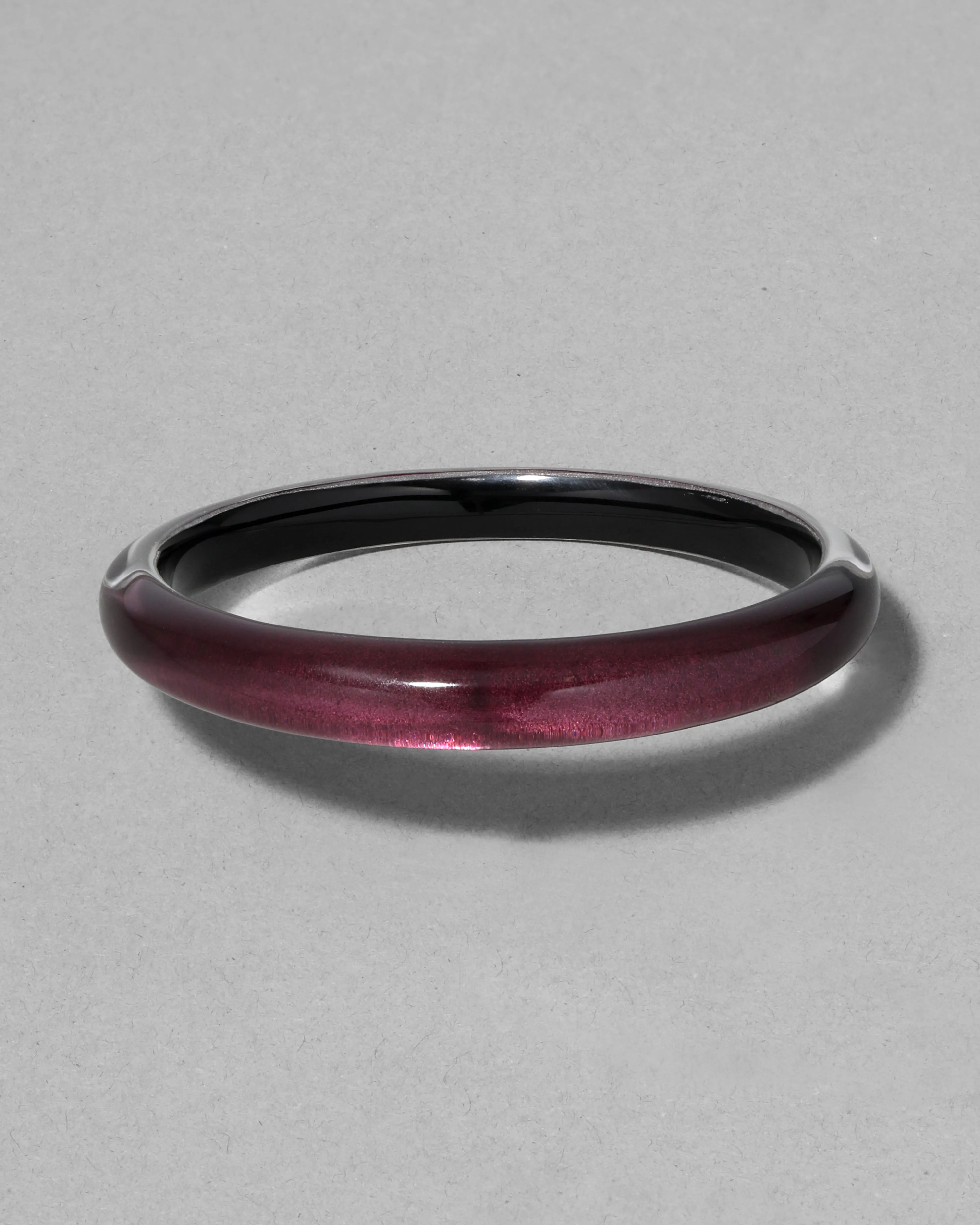 Lucite Skinny Bangle Bracelet- Black Cherry sold by Alexis Bittar