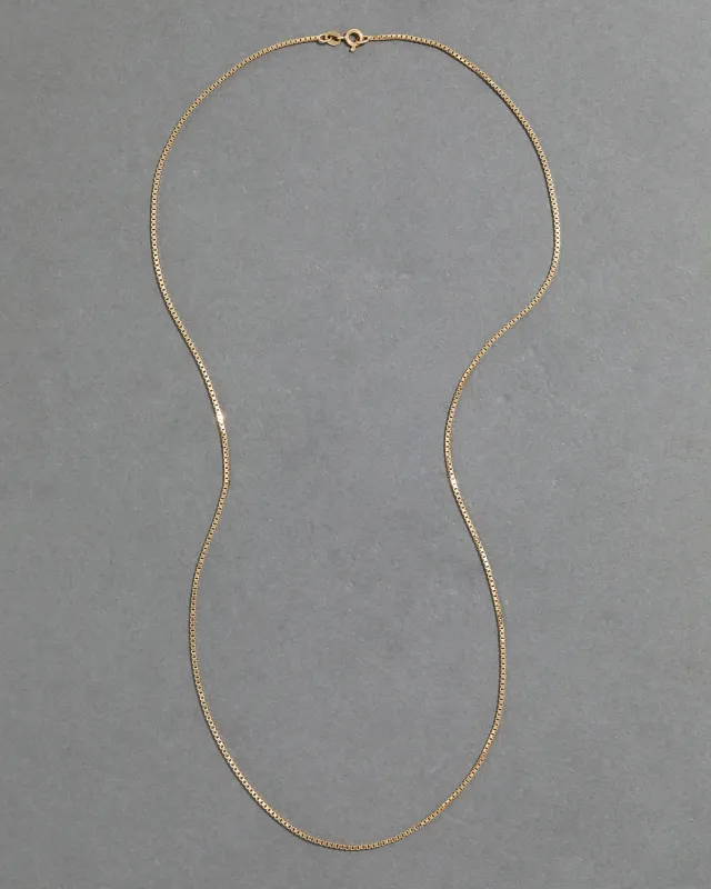 Vintage 18k Gold Vintage Box Chain Necklace sold by Alexis Bittar