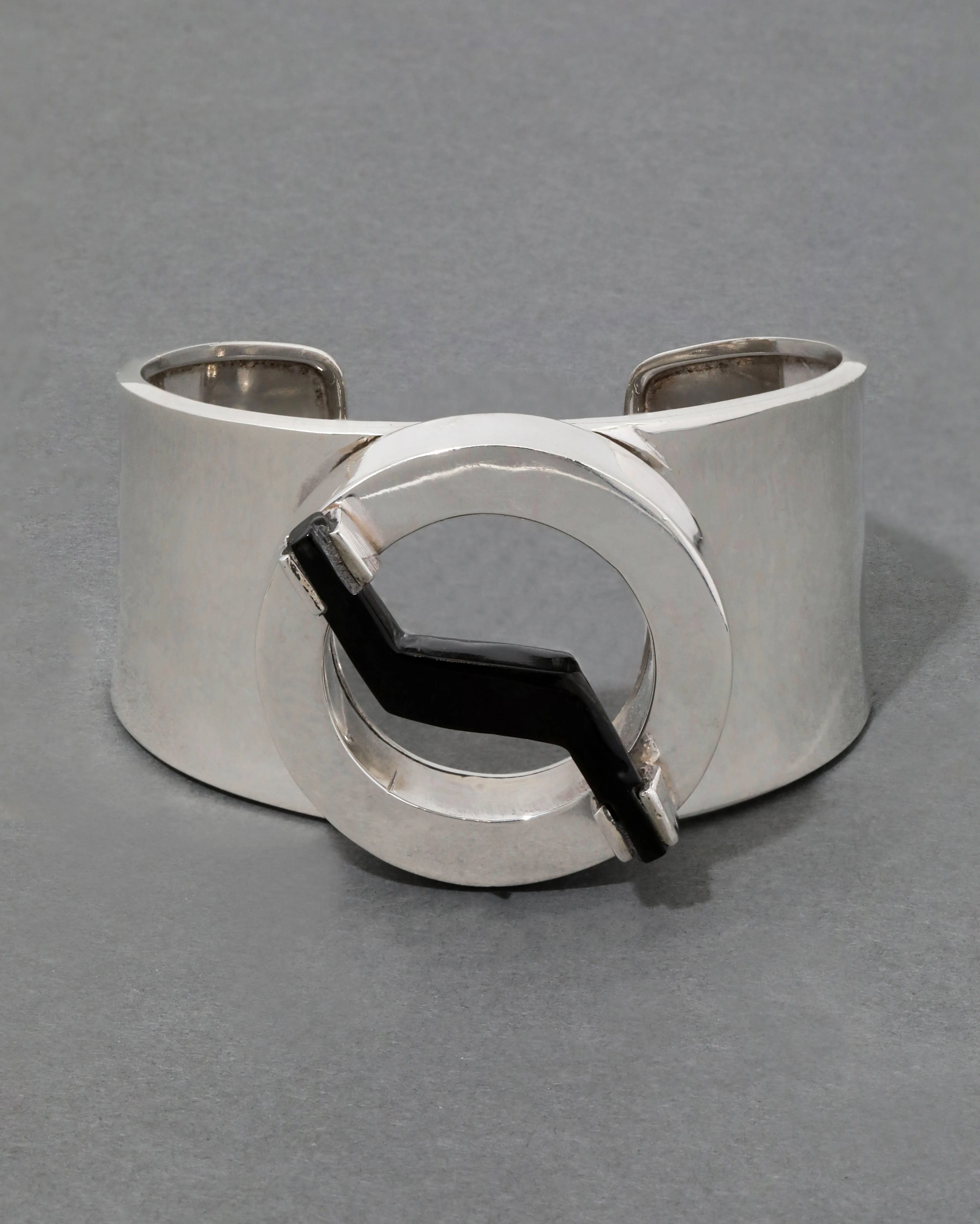 Vintage 1980s Sterling Silver Geometric Cuff sold by Alexis Bittar product image thumbnail 2