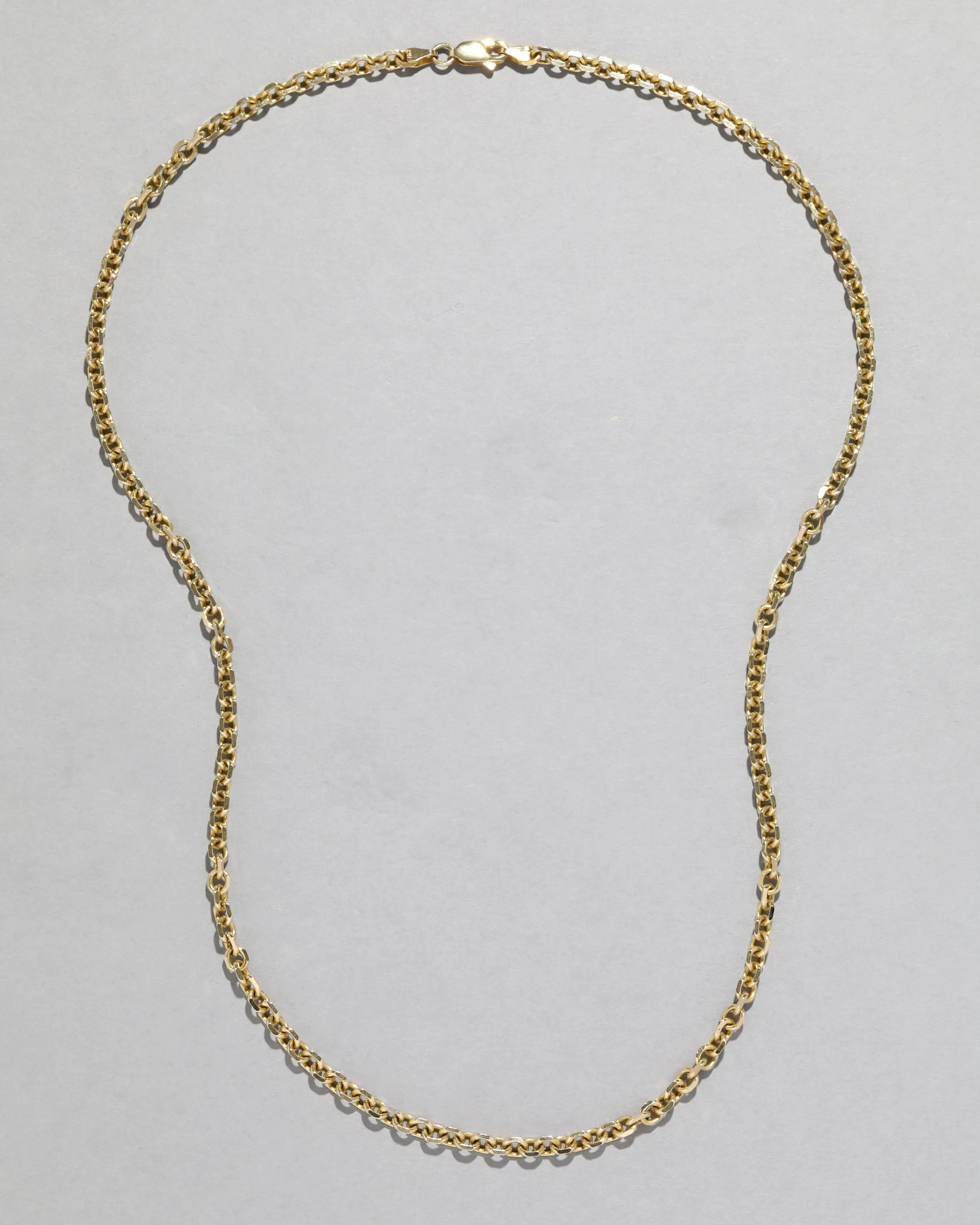 Vintage 1980s 14k Gold Italian Homemade Link Chain Necklace sold by Alexis Bittar product image thumbnail 2