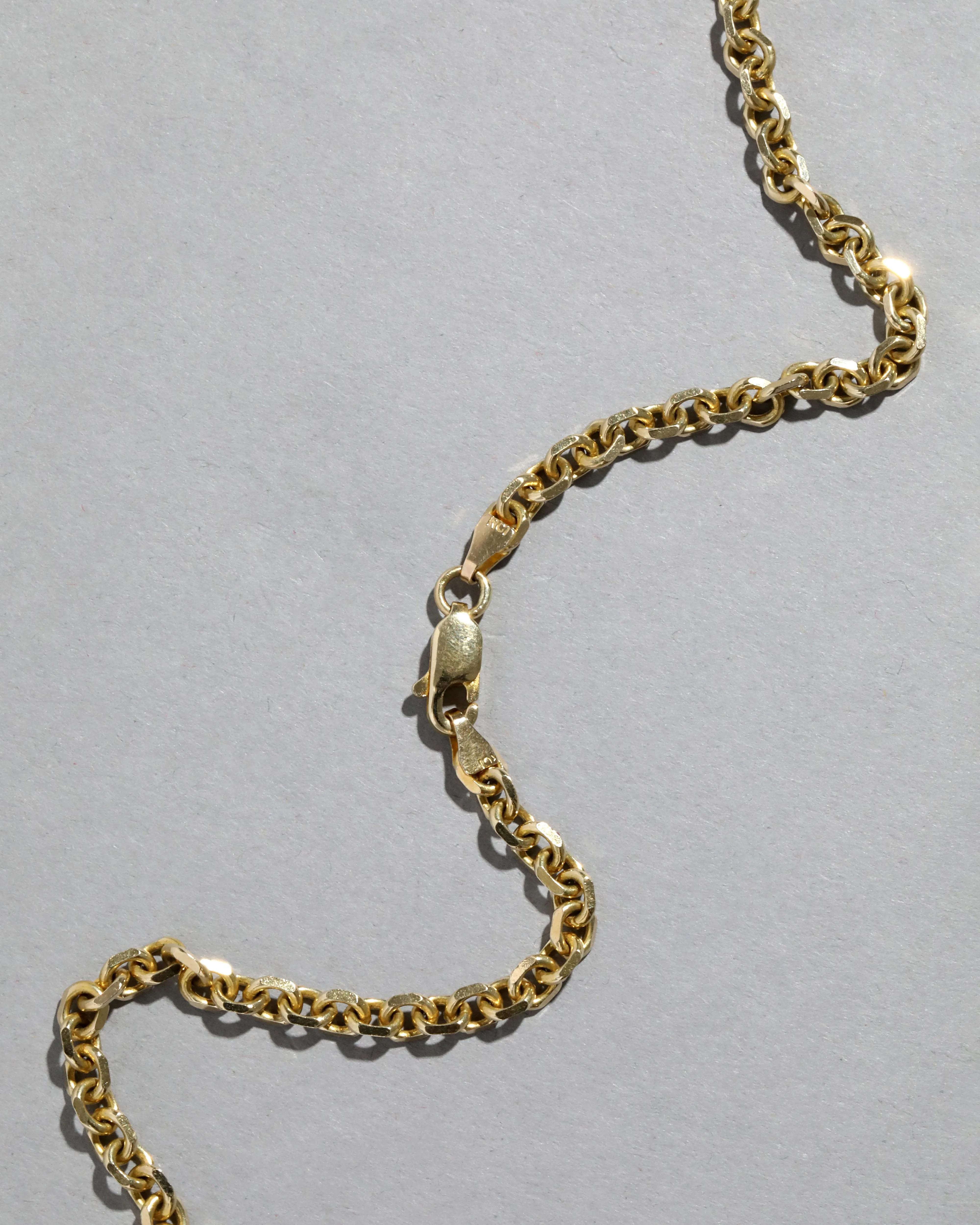 Vintage 1980s 14k Gold Italian Homemade Link Chain Necklace sold by Alexis Bittar product image thumbnail 3