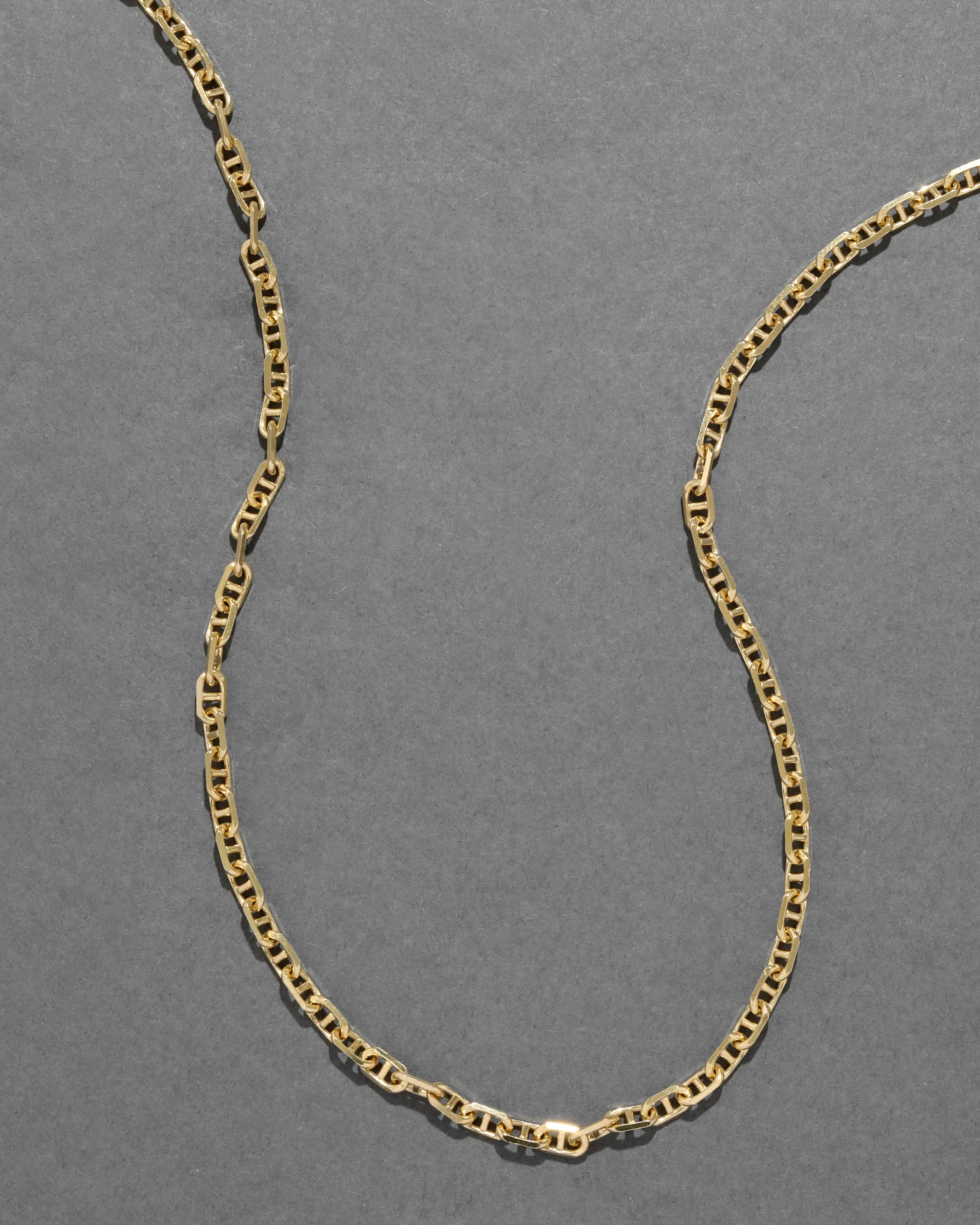Vintage 1980s 14k Gold Handmade Italian Link Chain Necklace sold by Alexis Bittar