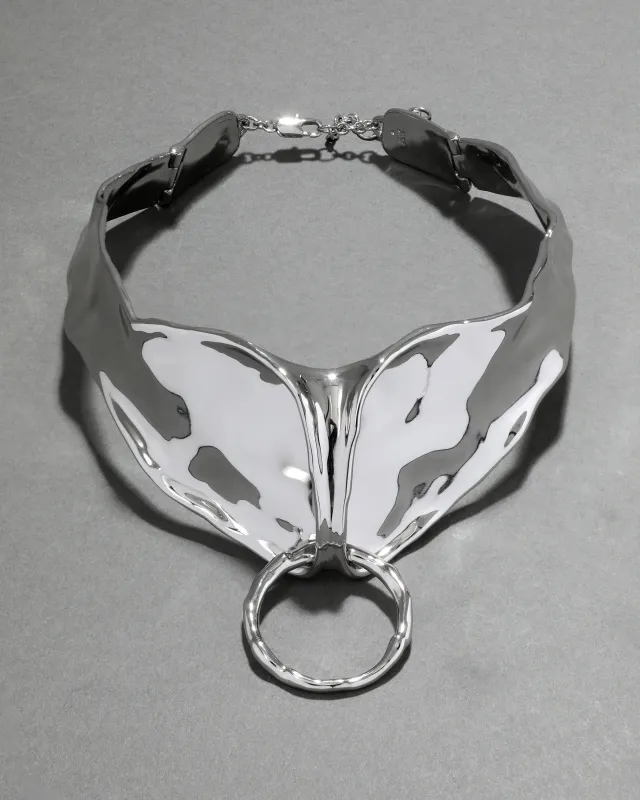 Molten Silver Bonded Collar Necklace sold by Alexis Bittar