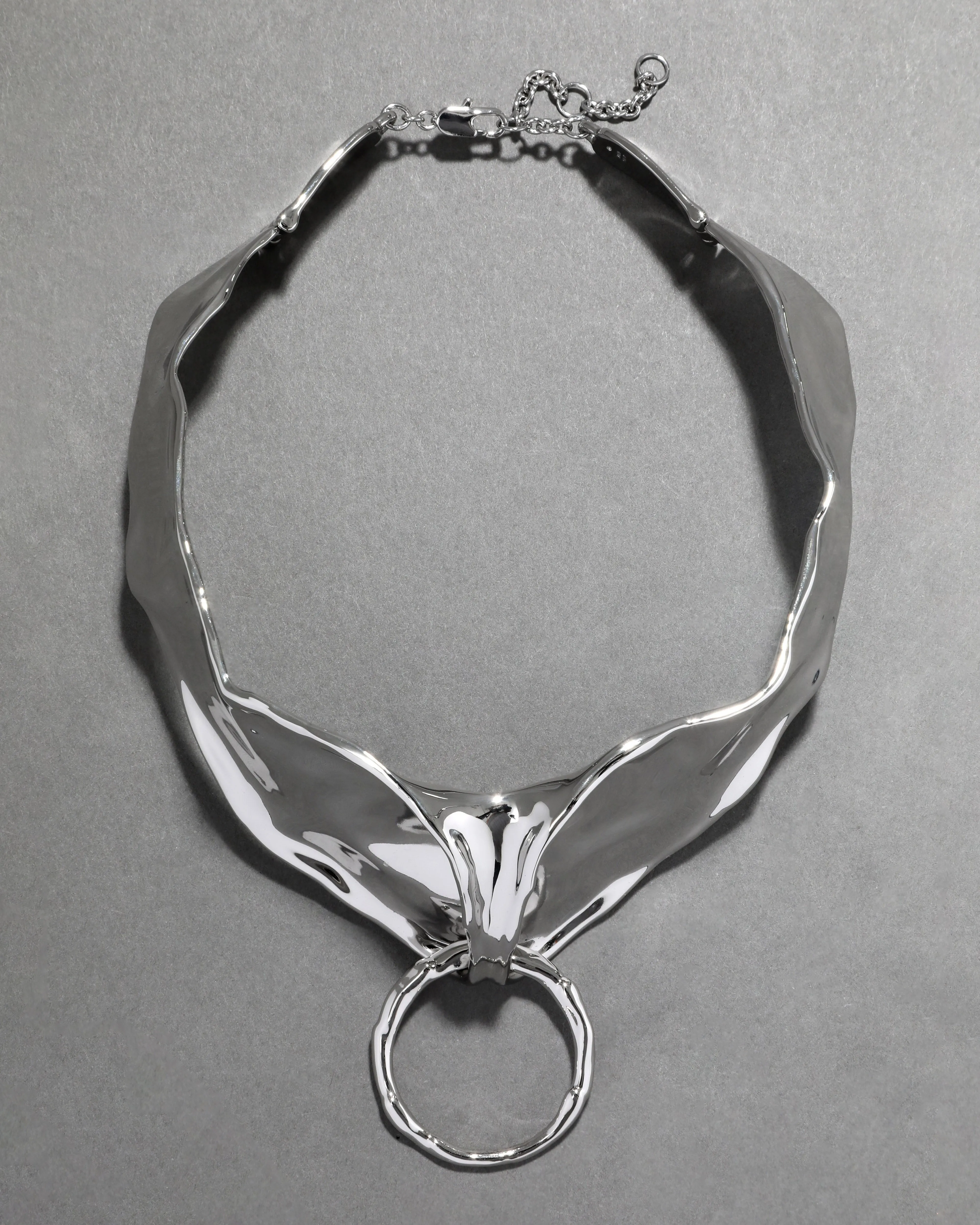 Molten Silver Bonded Collar Necklace sold by Alexis Bittar product image thumbnail 3