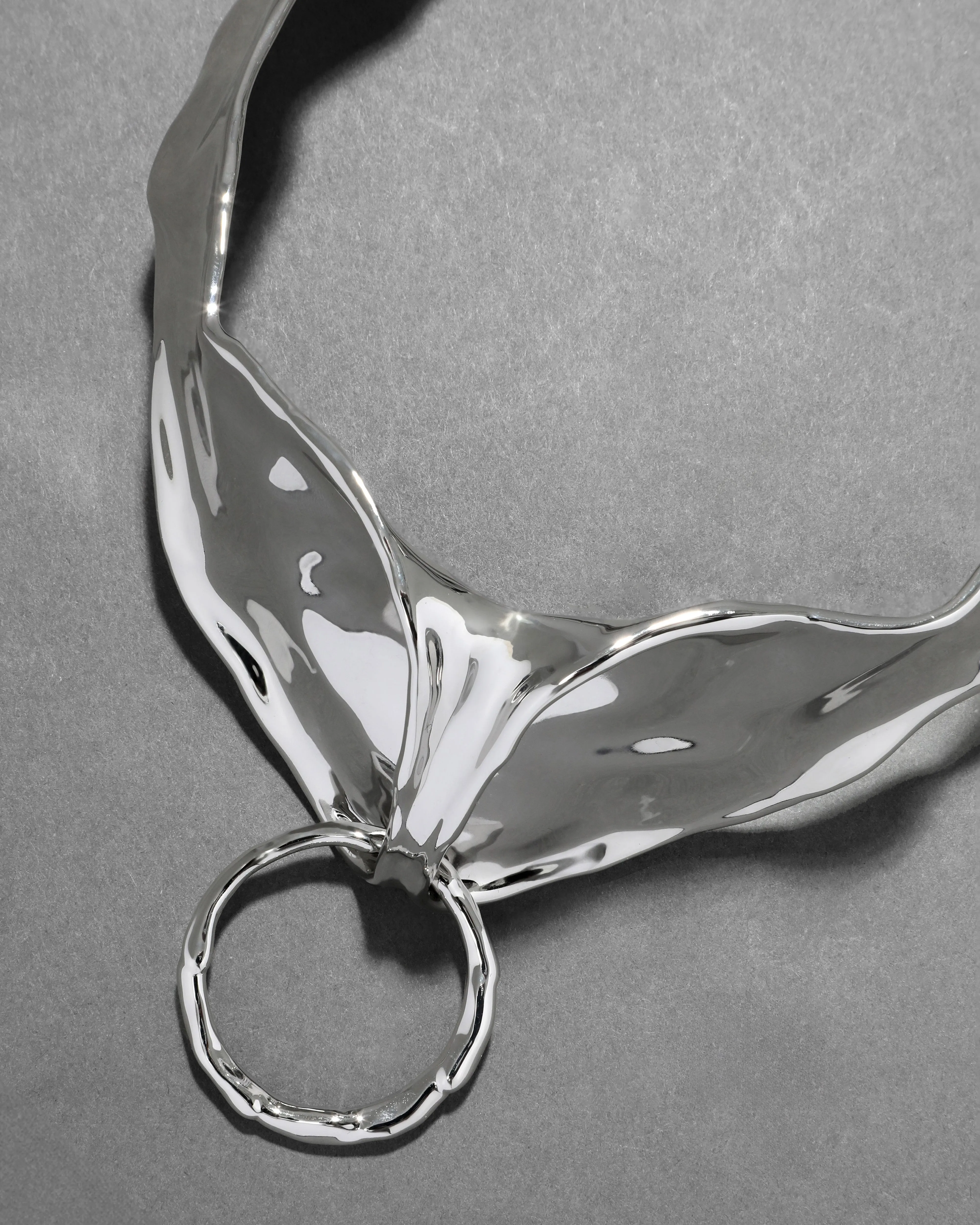 Molten Silver Bonded Collar Necklace sold by Alexis Bittar product image thumbnail 4