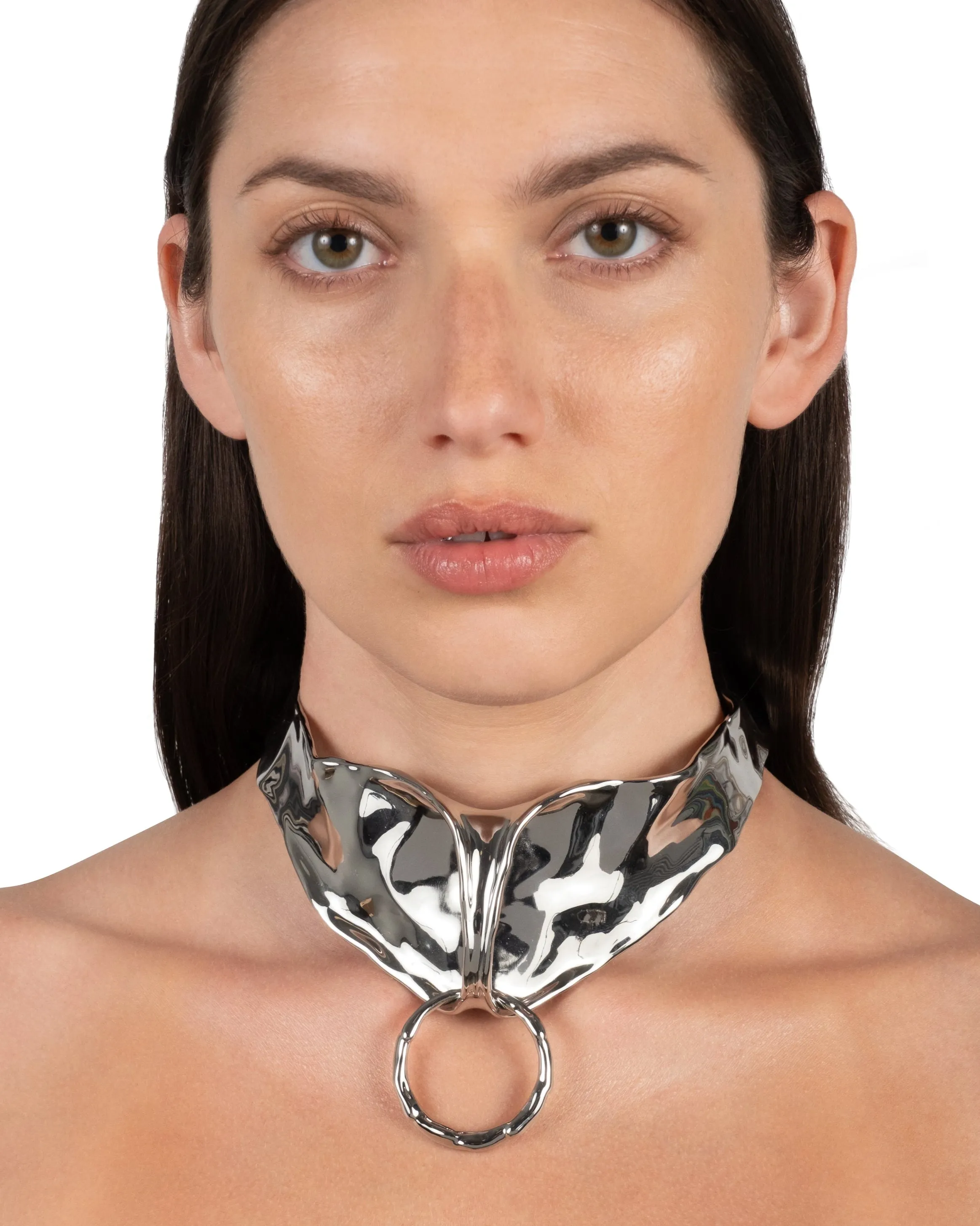 Molten Silver Bonded Collar Necklace sold by Alexis Bittar product image thumbnail 2
