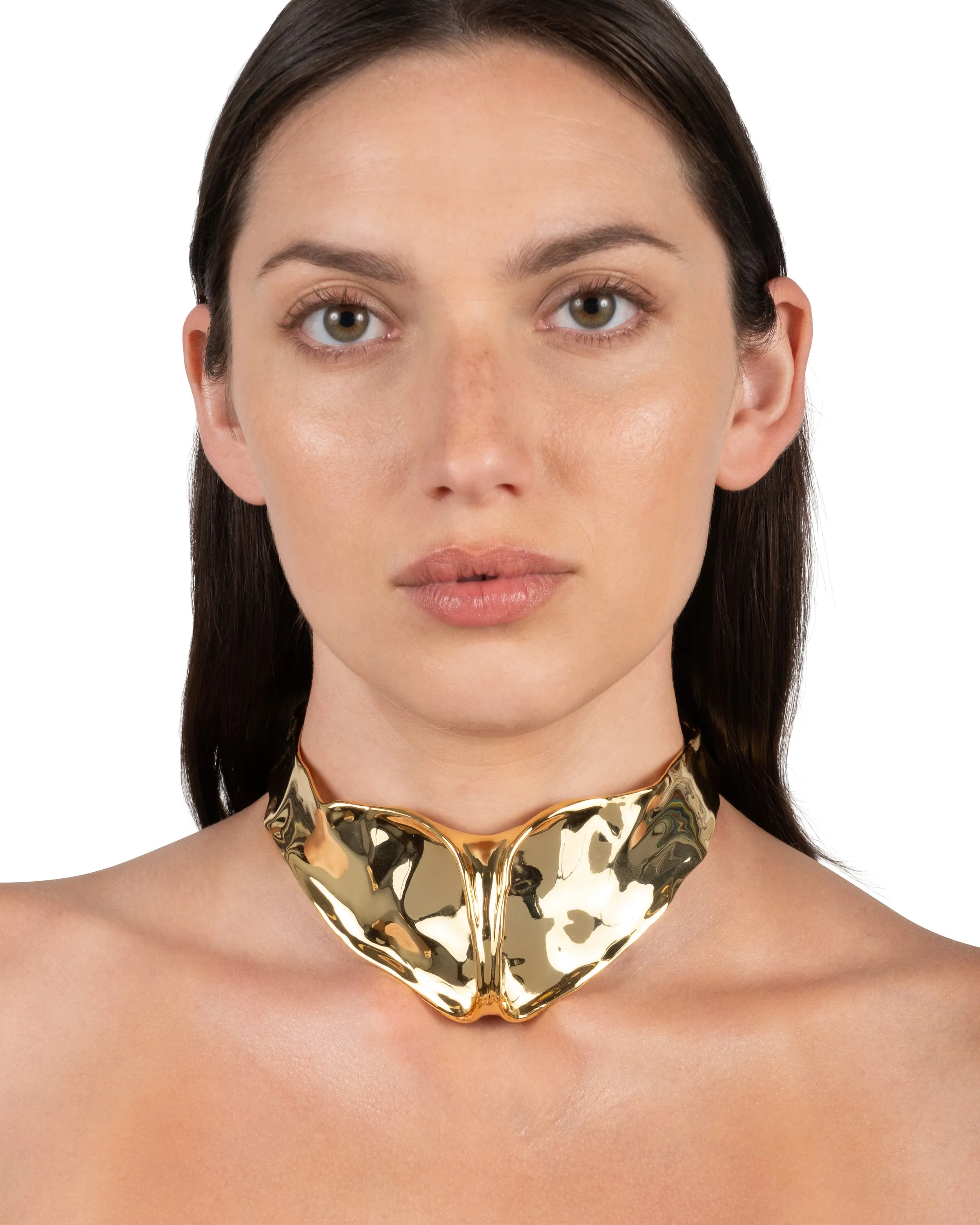 Molten Gold Crest Collar Necklace sold by Alexis Bittar product image thumbnail 2