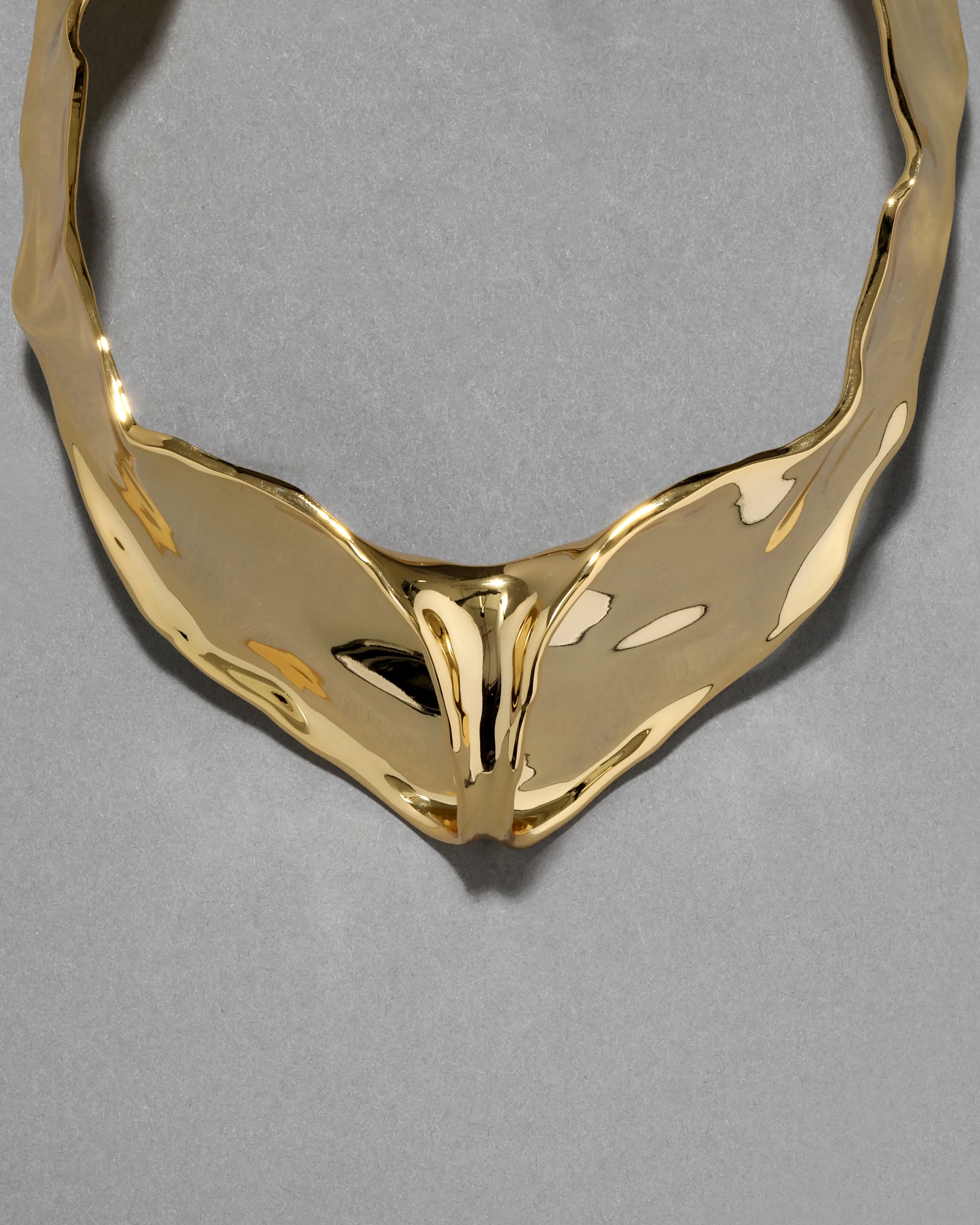 Molten Gold Crest Collar Necklace sold by Alexis Bittar product image thumbnail 3