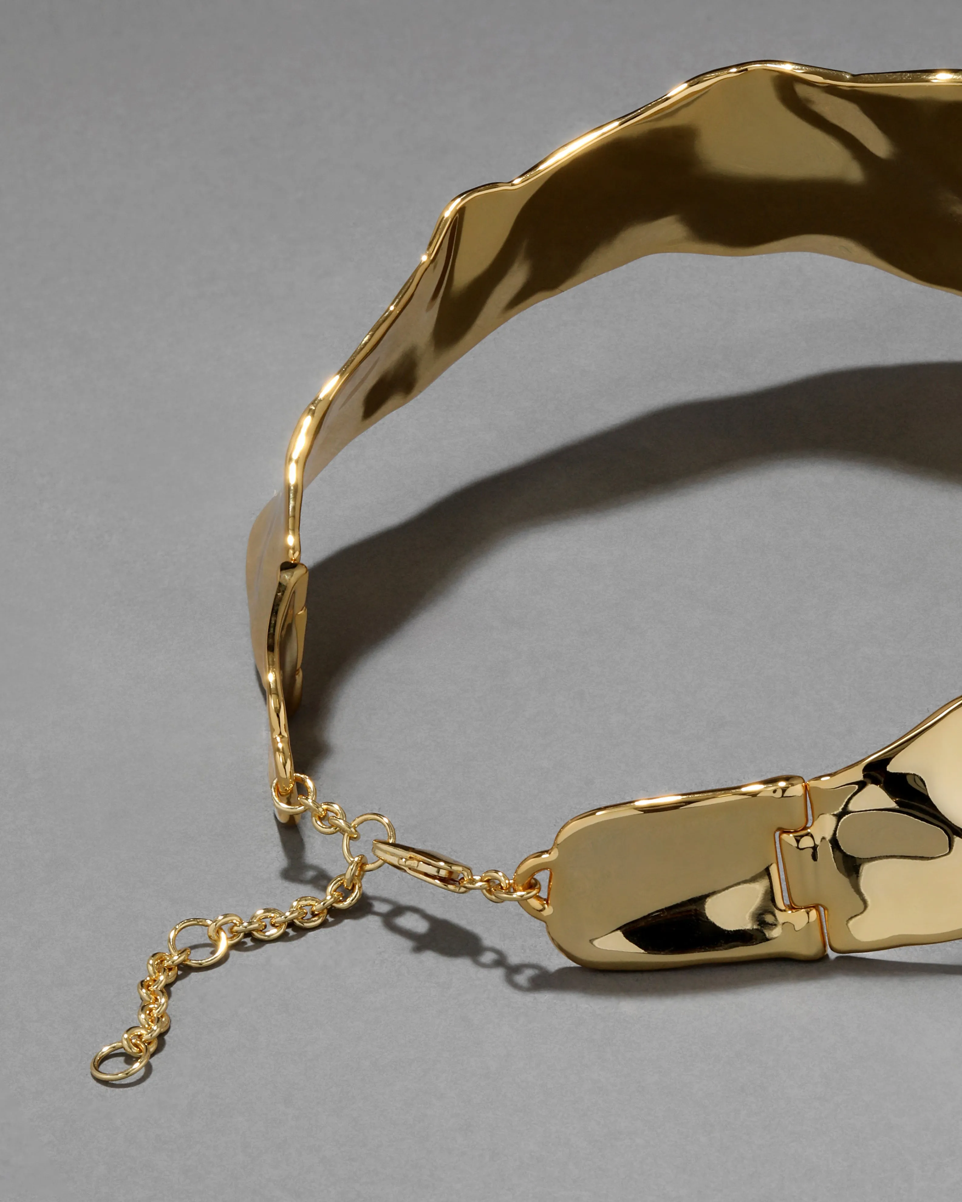 Molten Gold Crest Collar Necklace sold by Alexis Bittar product image thumbnail 5