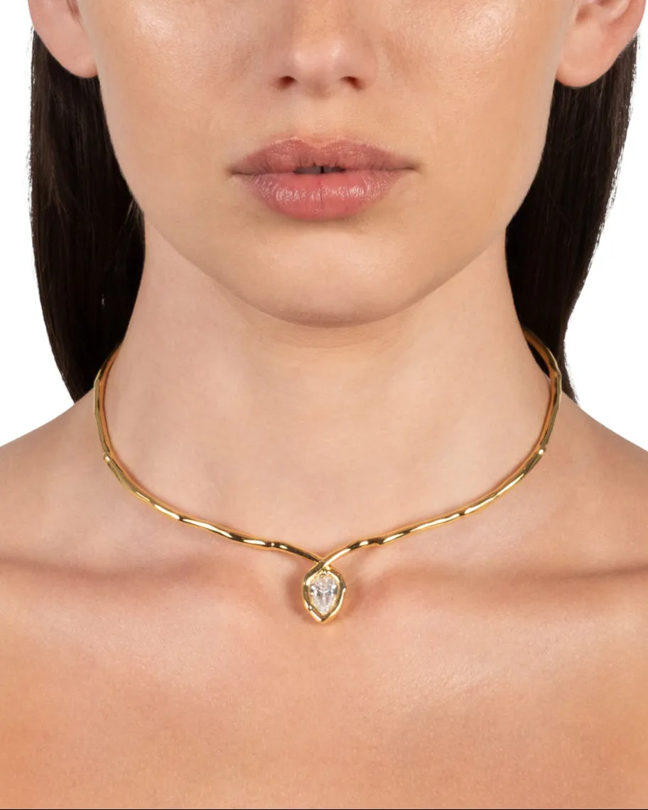 Asterales Gold Floating Collar Necklace sold by Alexis Bittar product image thumbnail 2