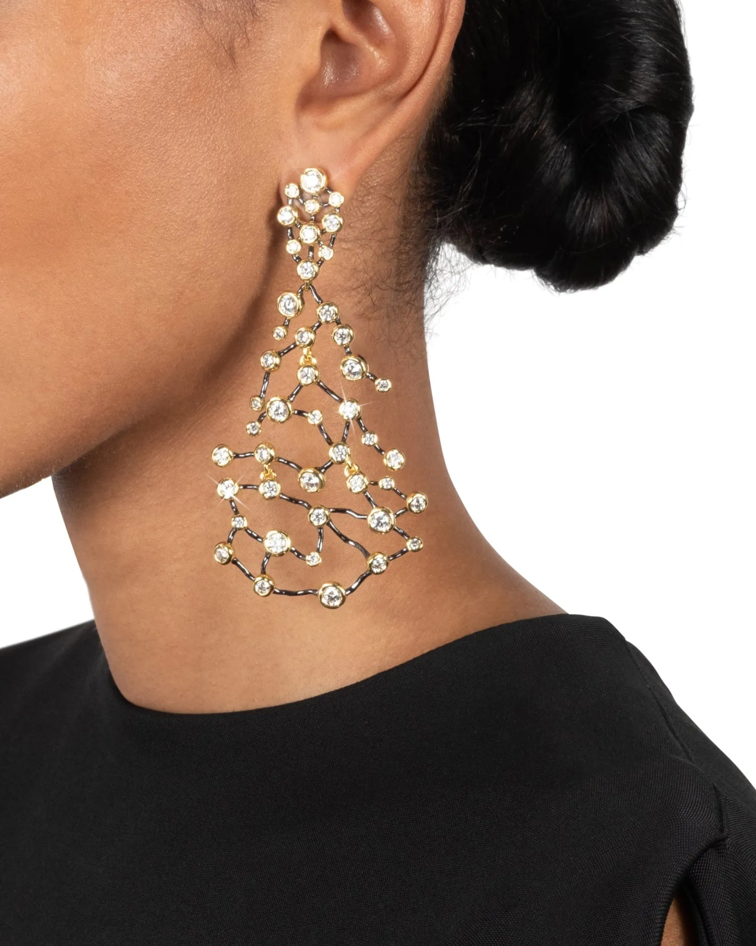 Asterales Noir Large Celestial Earring sold by Alexis Bittar product image thumbnail 2