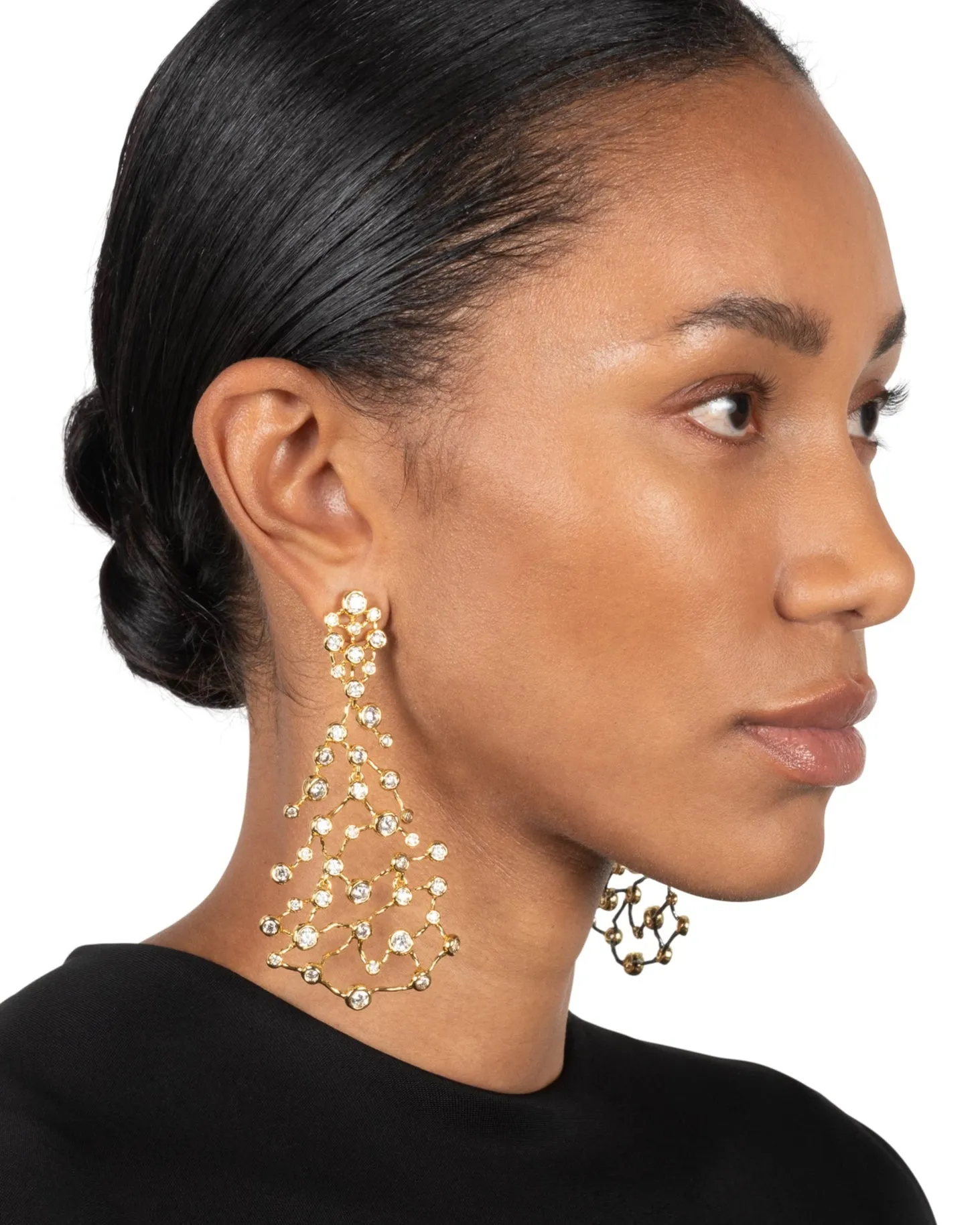 Asterales Gold Large Celestial Earring sold by Alexis Bittar product image thumbnail 4