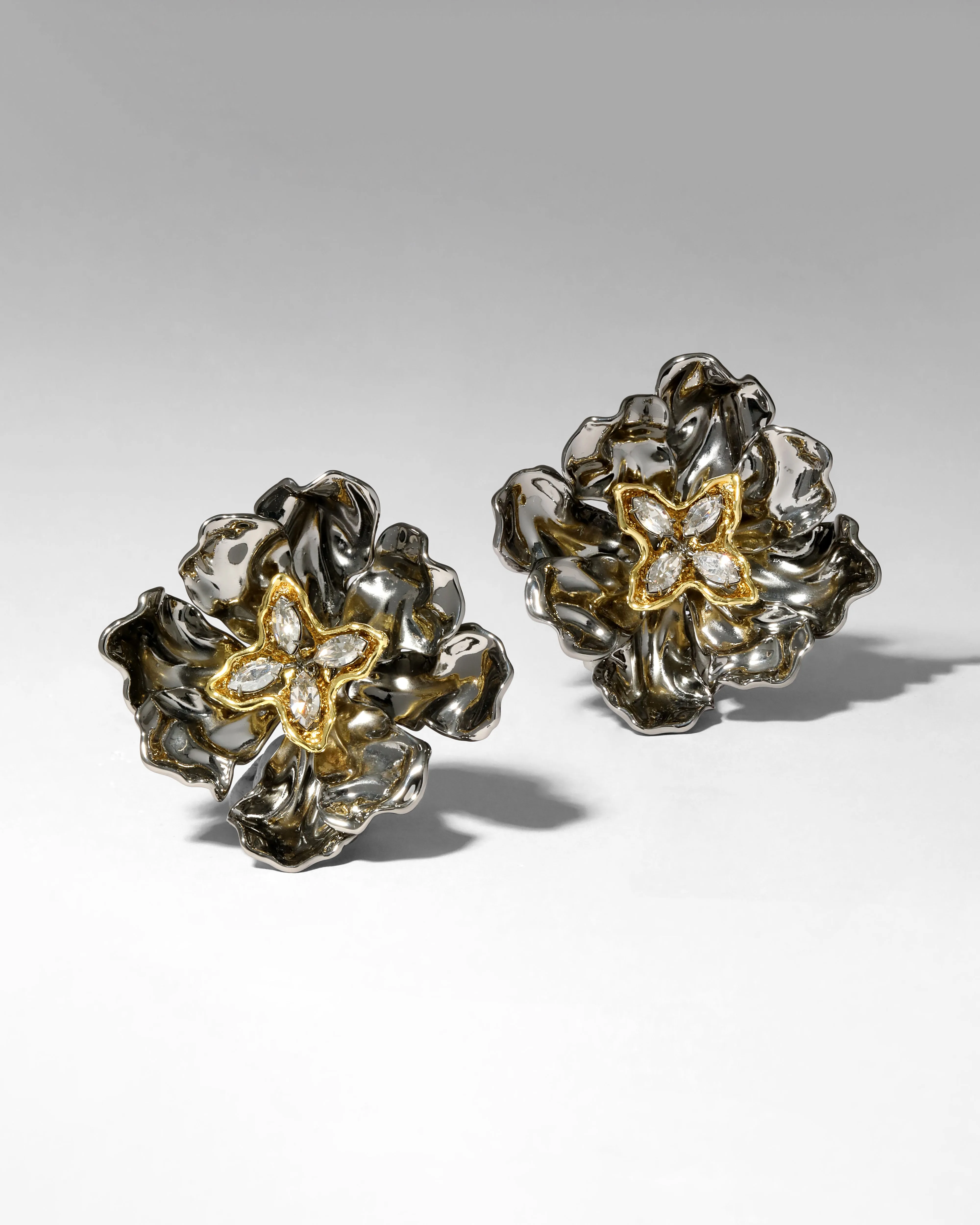 Jardin Noir Rose Clip Earring sold by Alexis Bittar