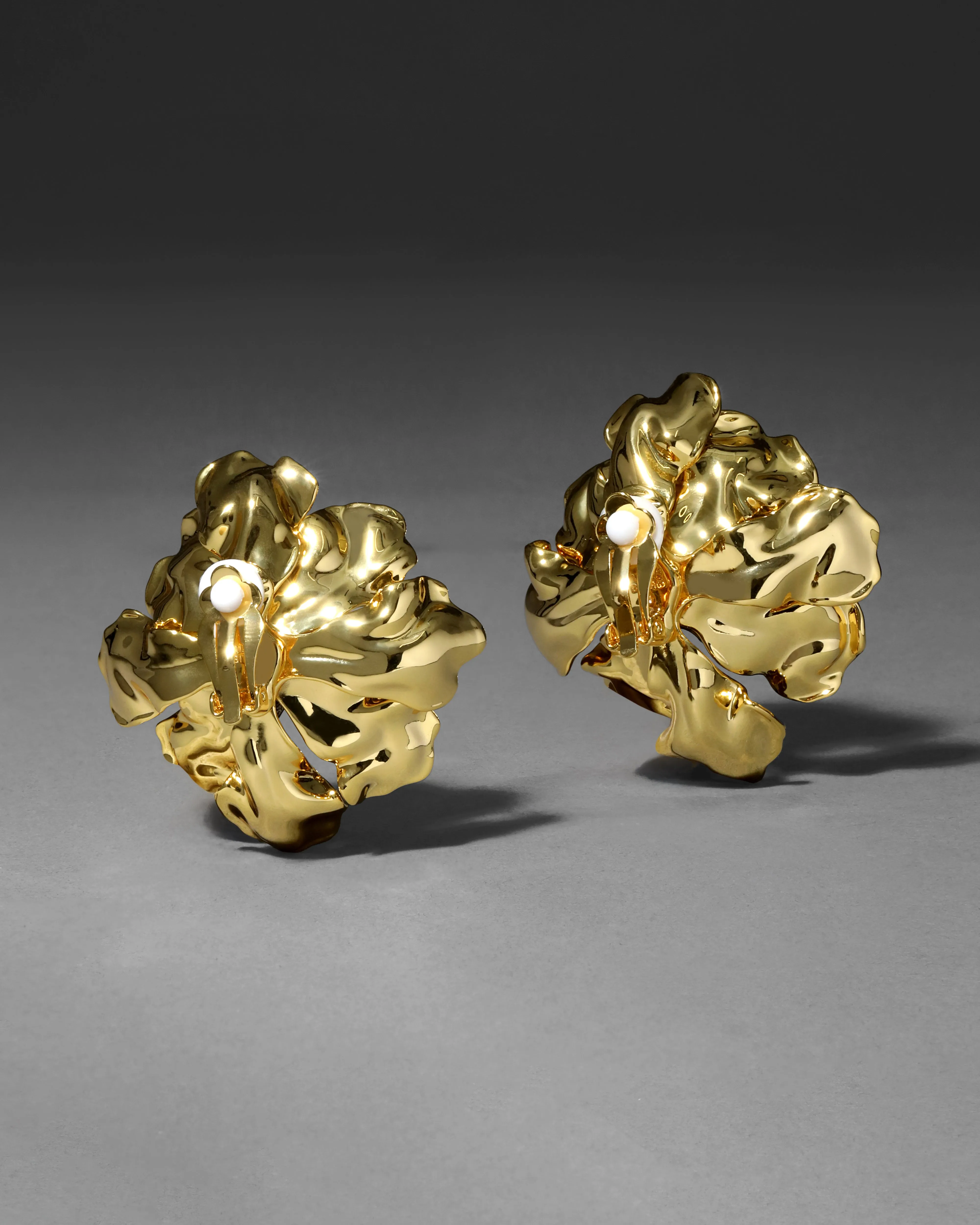 Jardin Gold Rose Clip Earring sold by Alexis Bittar product image thumbnail 3