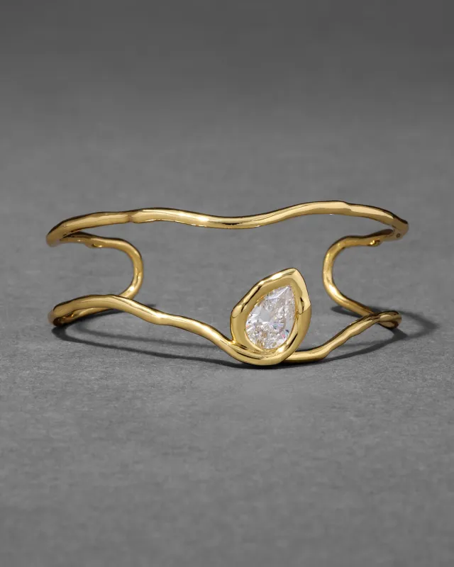 Asterales Gold Floating Cuff Bracelet sold by Alexis Bittar