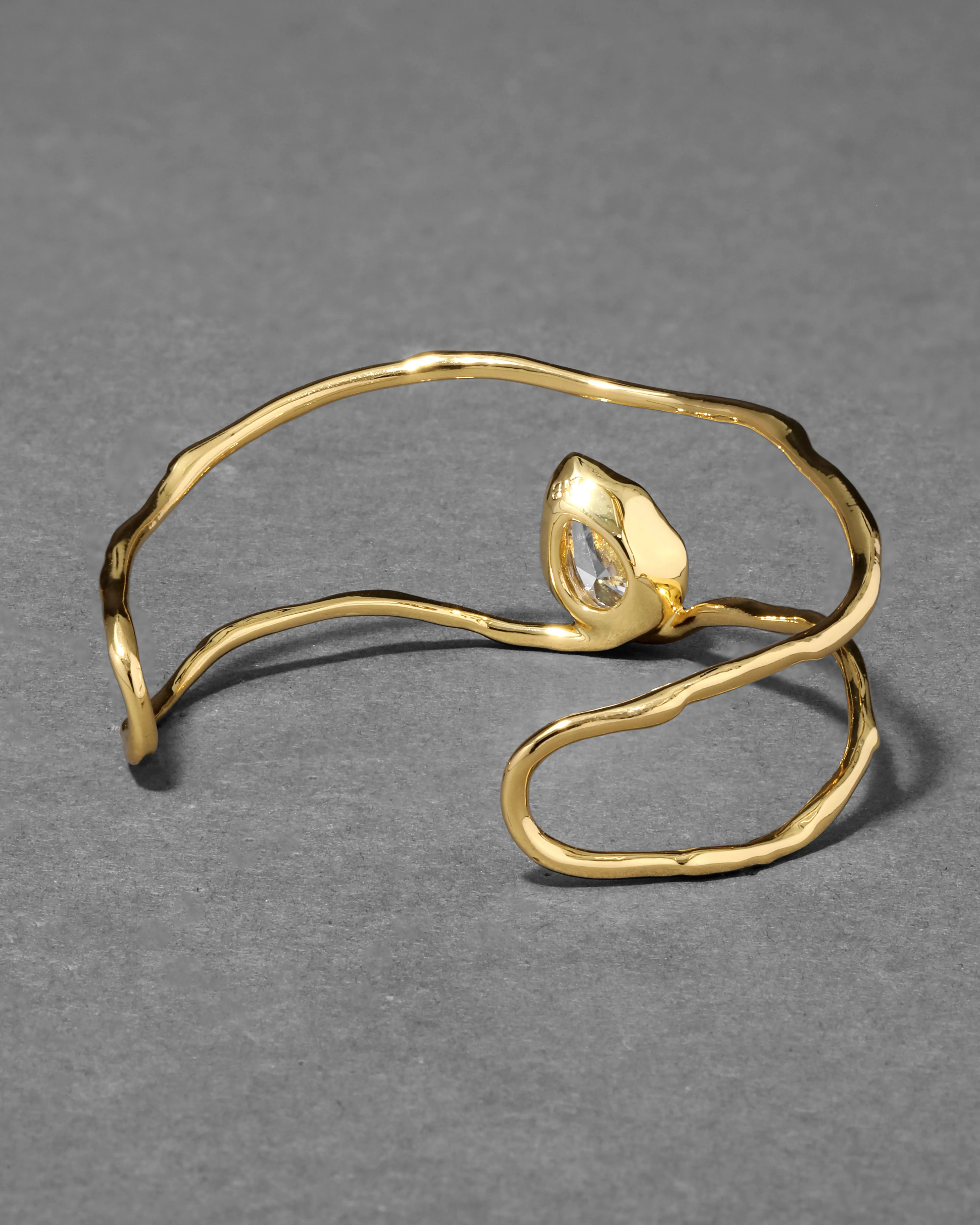 Asterales Gold Floating Cuff Bracelet sold by Alexis Bittar product image thumbnail 5