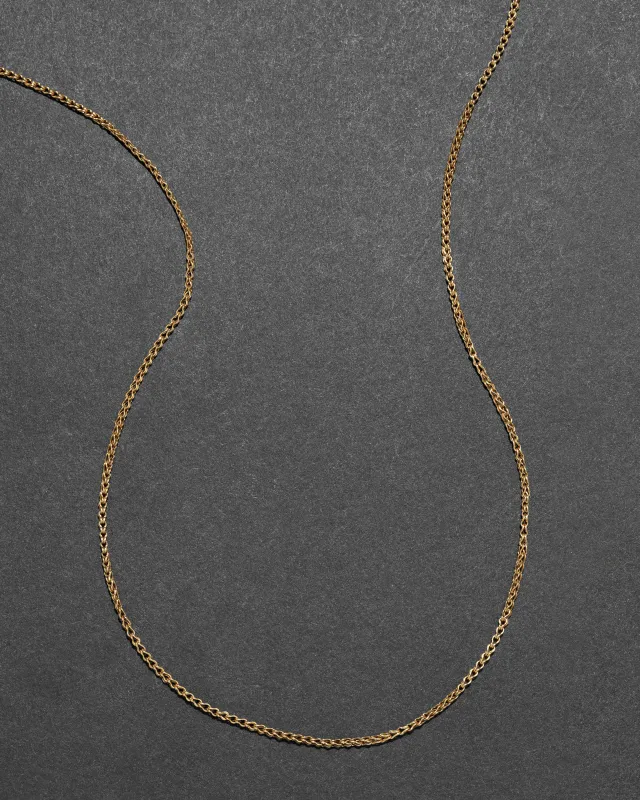 Vintage 9k Gold Foxtail Chain Necklace sold by Alexis Bittar