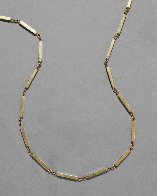 Vintage 1970s 18k Gold Long Link Necklace sold by Alexis Bittar