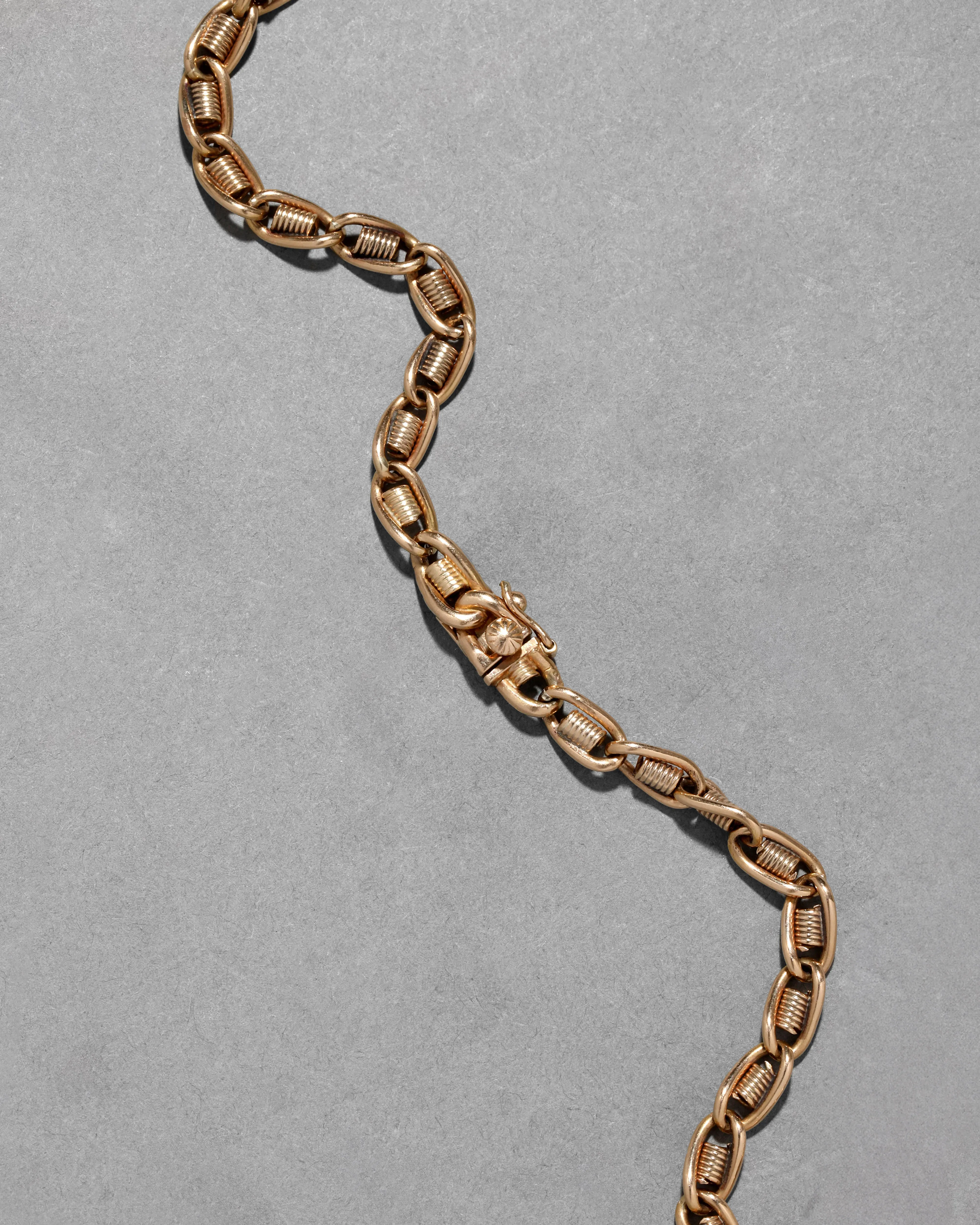 Vintage 18k Gold Heavy Weight Link Necklace sold by Alexis Bittar product image thumbnail 3