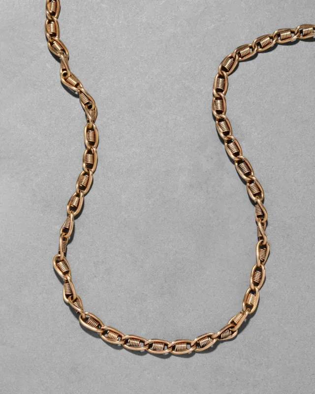 Vintage 18k Gold Heavy Weight Link Necklace sold by Alexis Bittar