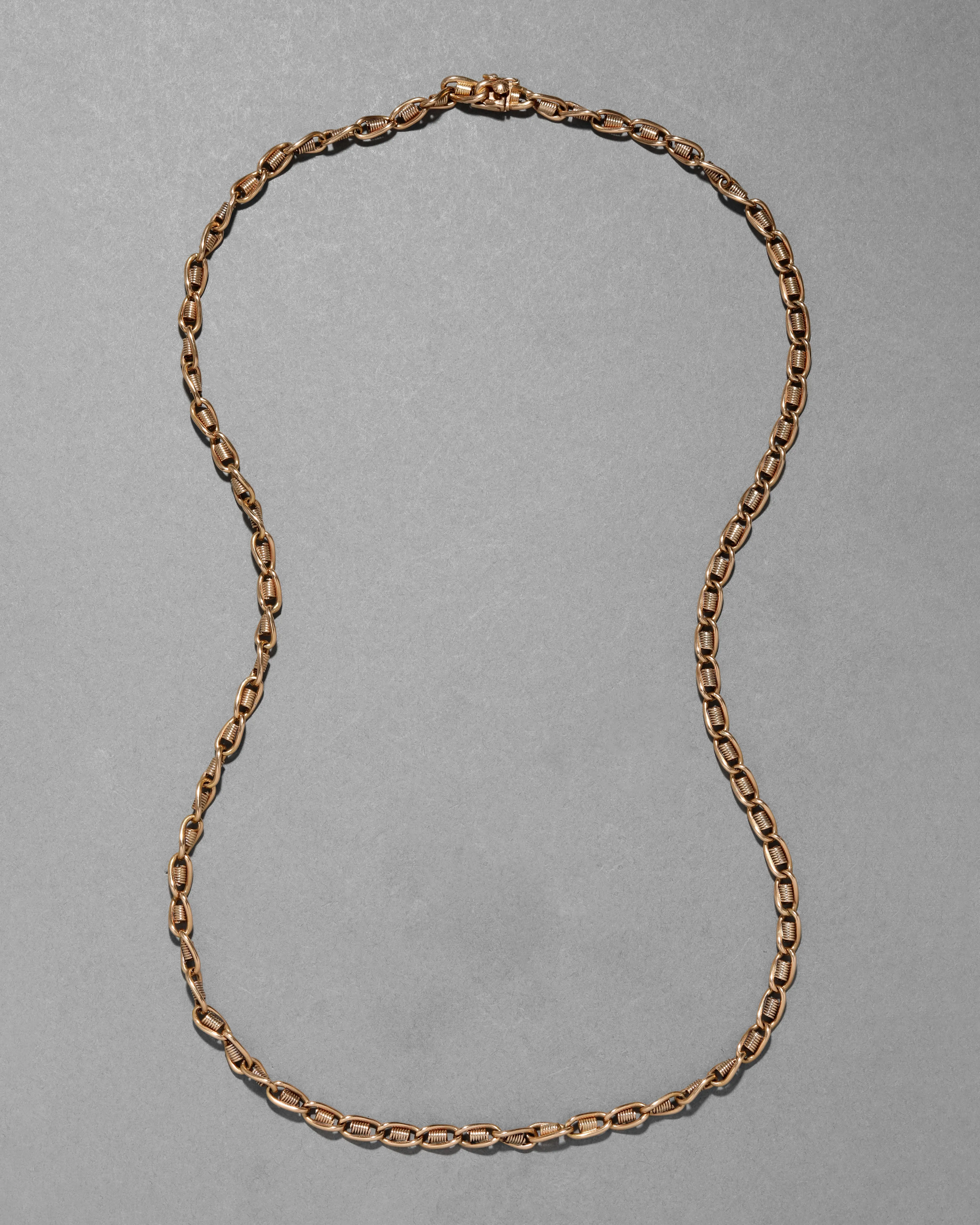Vintage 18k Gold Heavy Weight Link Necklace sold by Alexis Bittar product image thumbnail 2