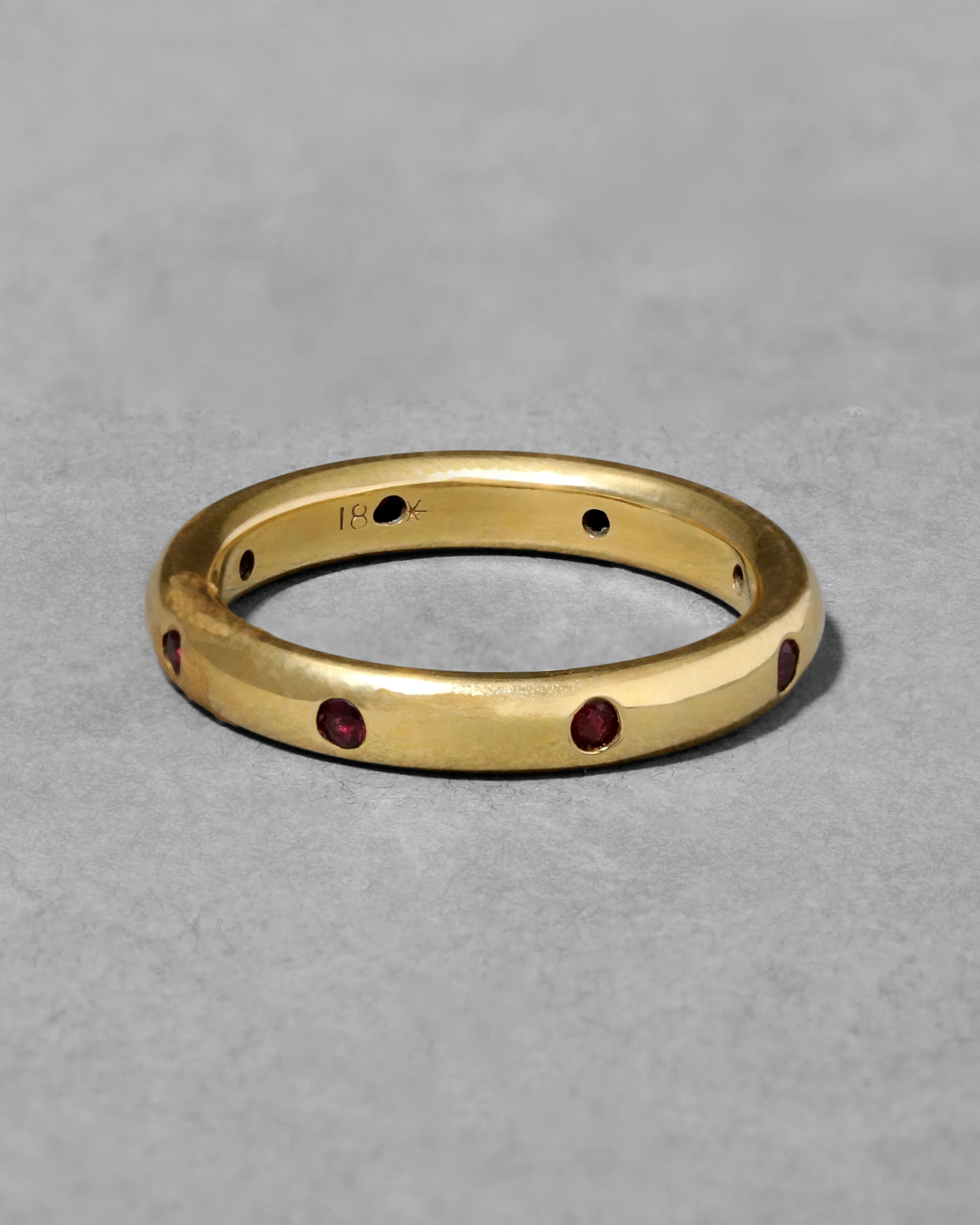 Vintage 18k Gold Ruby Band Ring sold by Alexis Bittar product image thumbnail 3