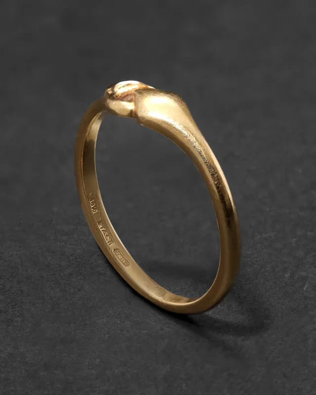 Vintage 18k Gold Italian Coiled Snake Ring sold by Alexis Bittar