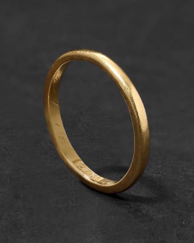 Vintage 22k Gold Thin Band Ring sold by Alexis Bittar
