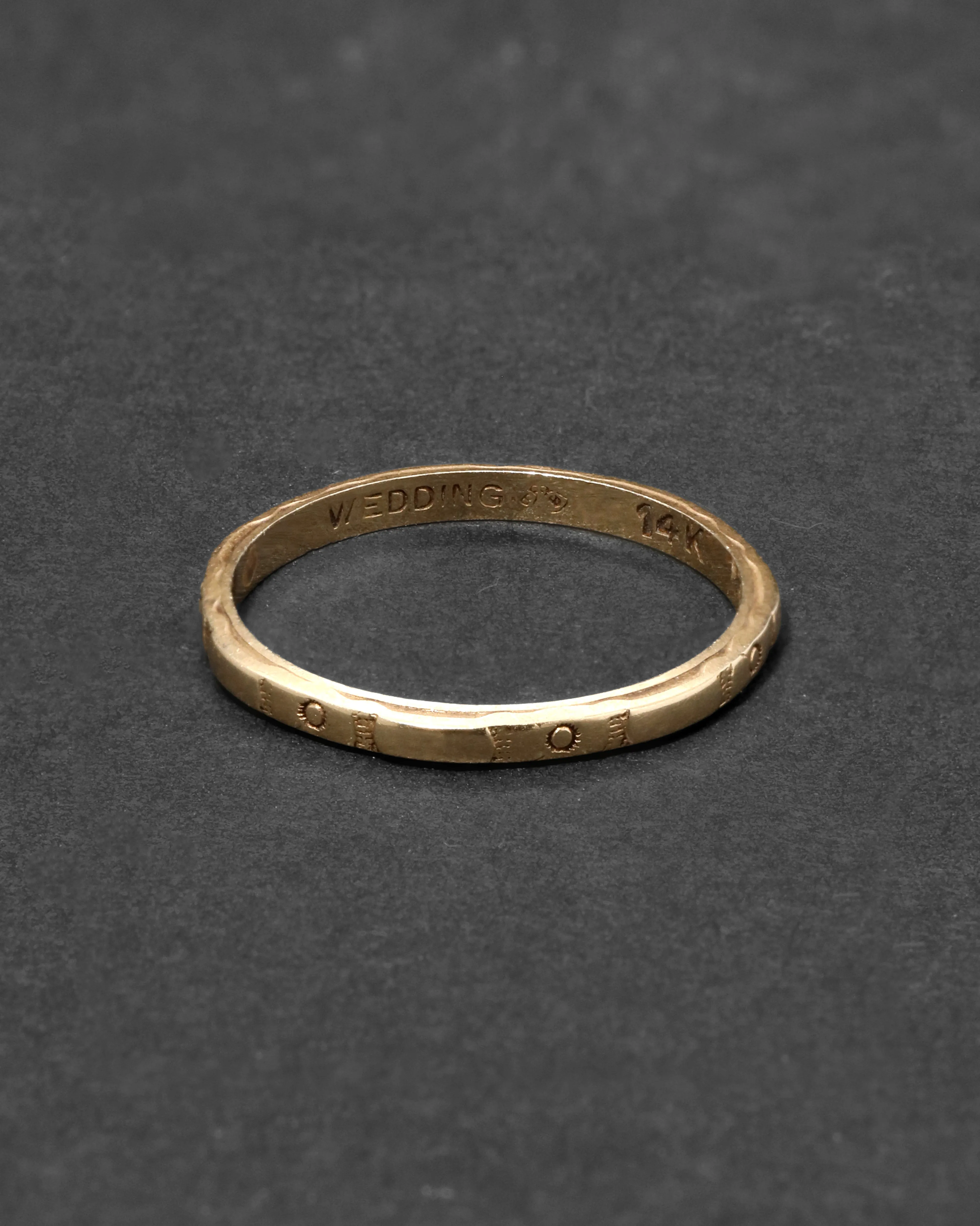 Vintage 14k Gold XO Band Ring sold by Alexis Bittar product image thumbnail 2
