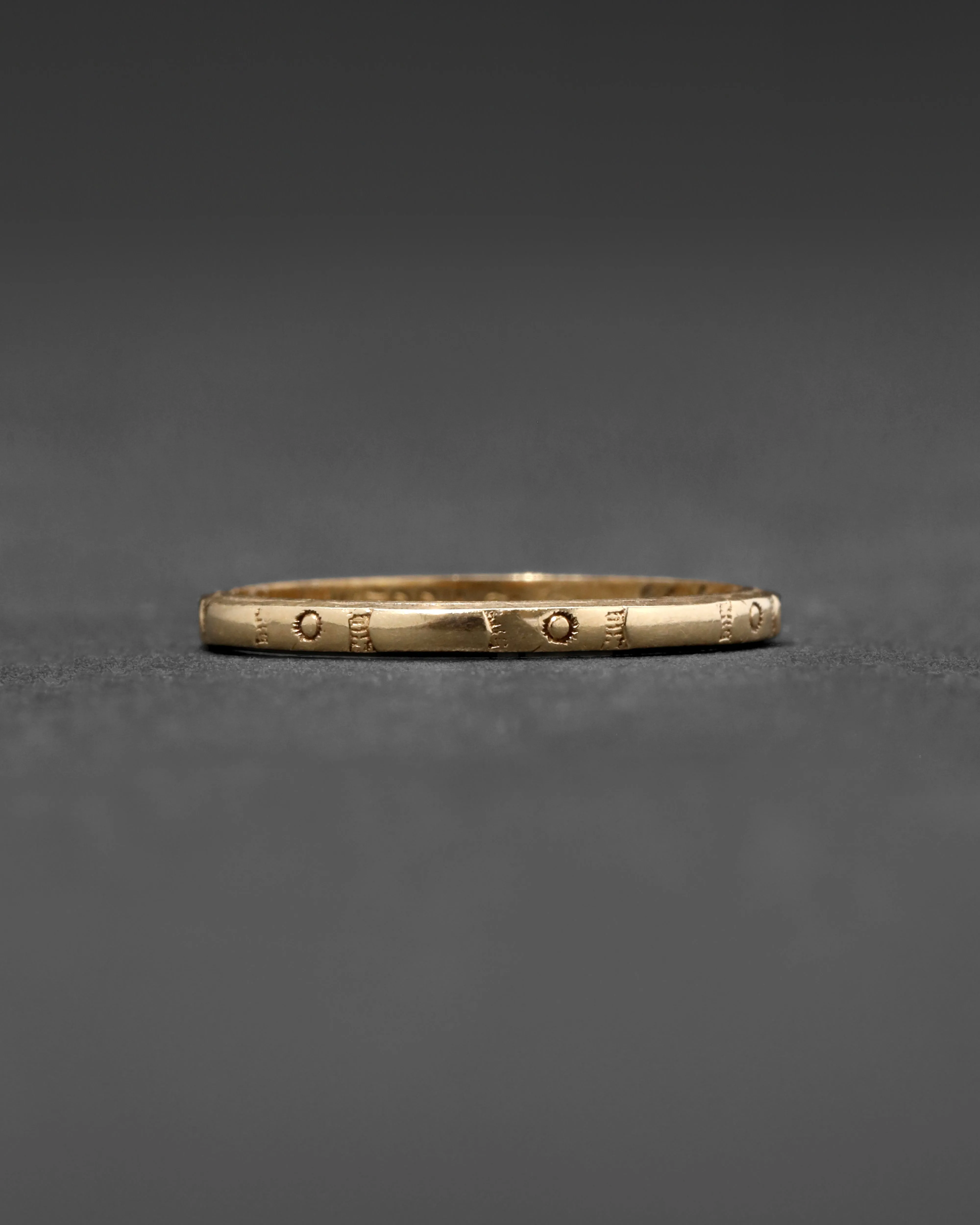 Vintage 14k Gold XO Band Ring sold by Alexis Bittar product image thumbnail 3