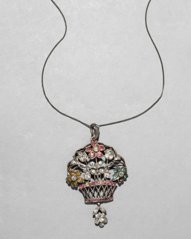 Early 1900s SS and Paste bouquet sold by Alexis Bittar